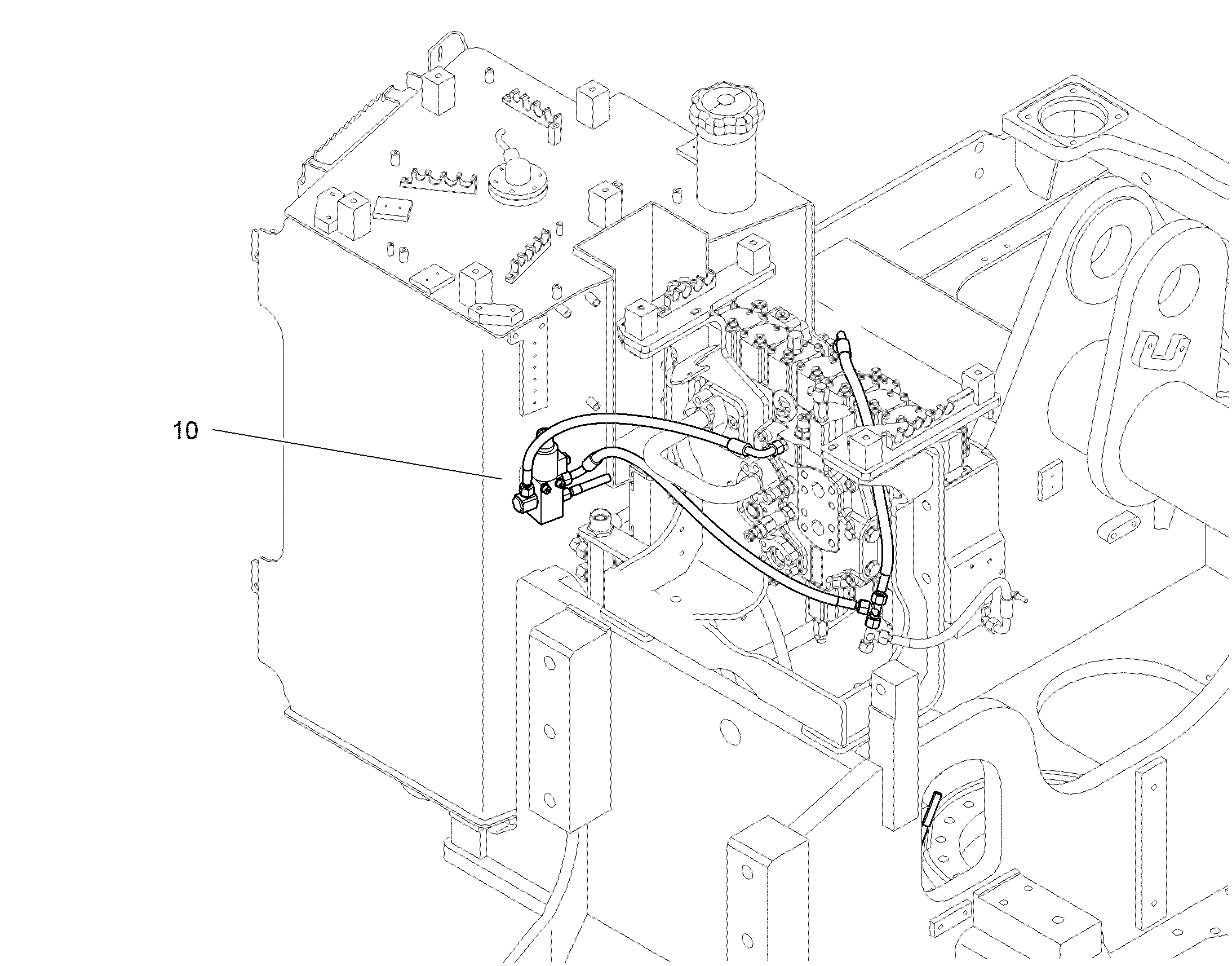 СЕКЦИЯ ПОДКЛ. ДАВЛ. - ПОДЪЕМ 11457528 LIEBHERR