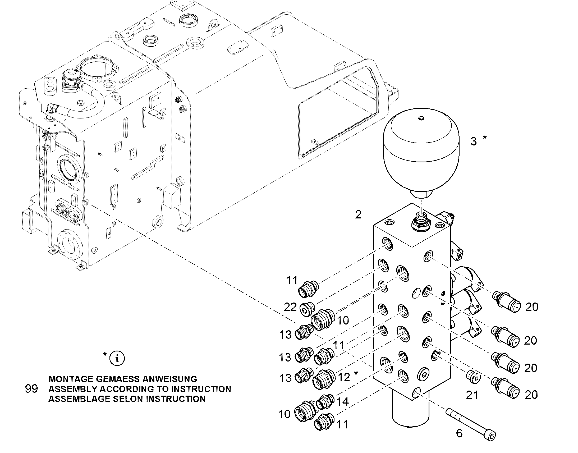 ГИДРОБЛОК РАСПРЕДЕЛИТЕЛЬНЫЙ SANDWICH STEUEROELVERSORGUNG 11652706 LIEBHERR