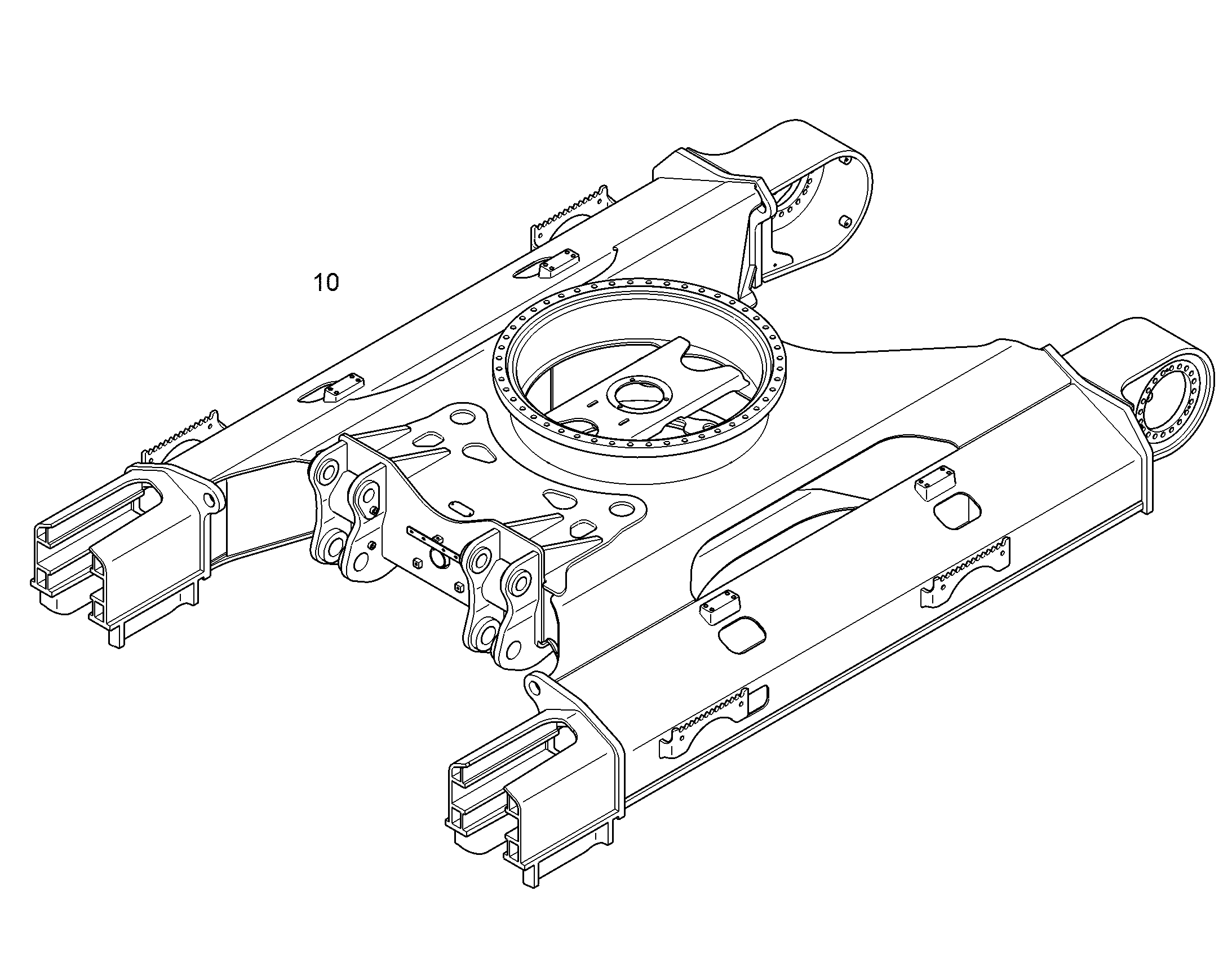 НИЖНЯЯ ТЕЛЕЖКА В СБОРЕ 11817064 LIEBHERR