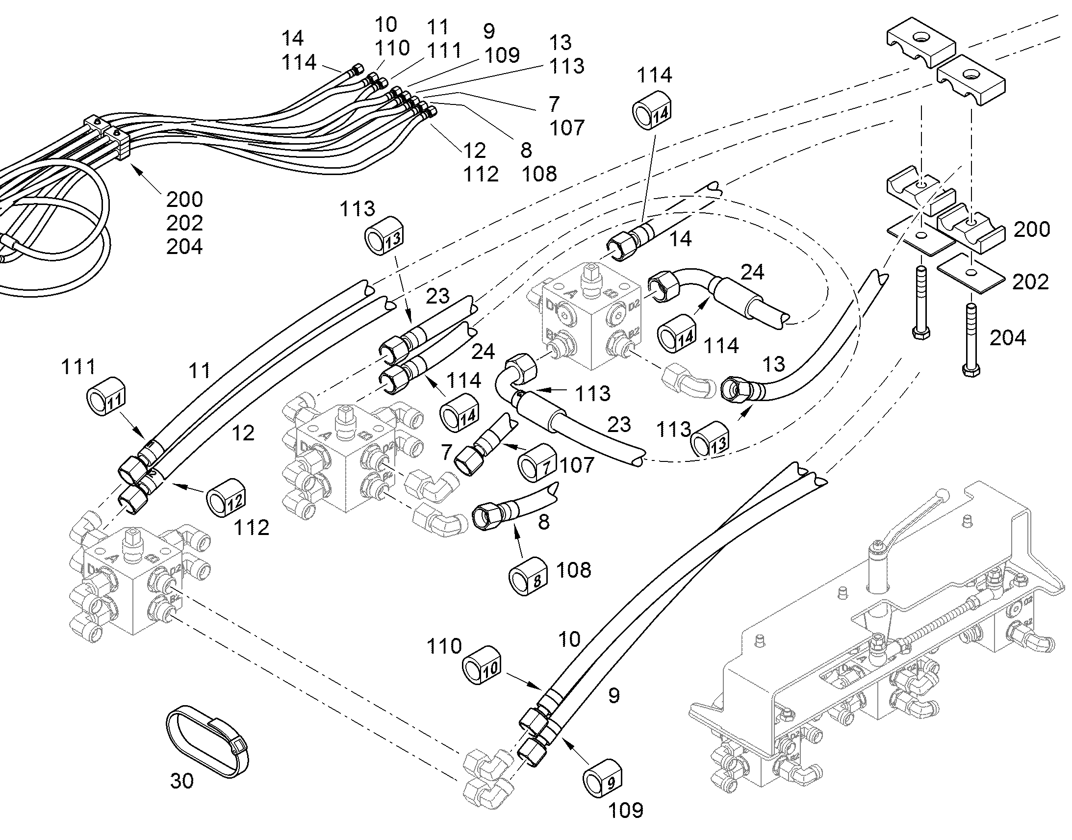 ШЛАНГ 10X1370 11825127 LIEBHERR