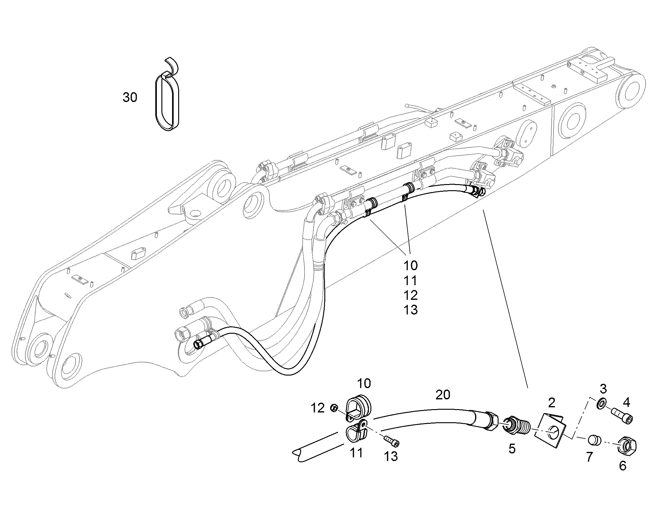 ШЛАНГ 16X2500 11829778 LIEBHERR