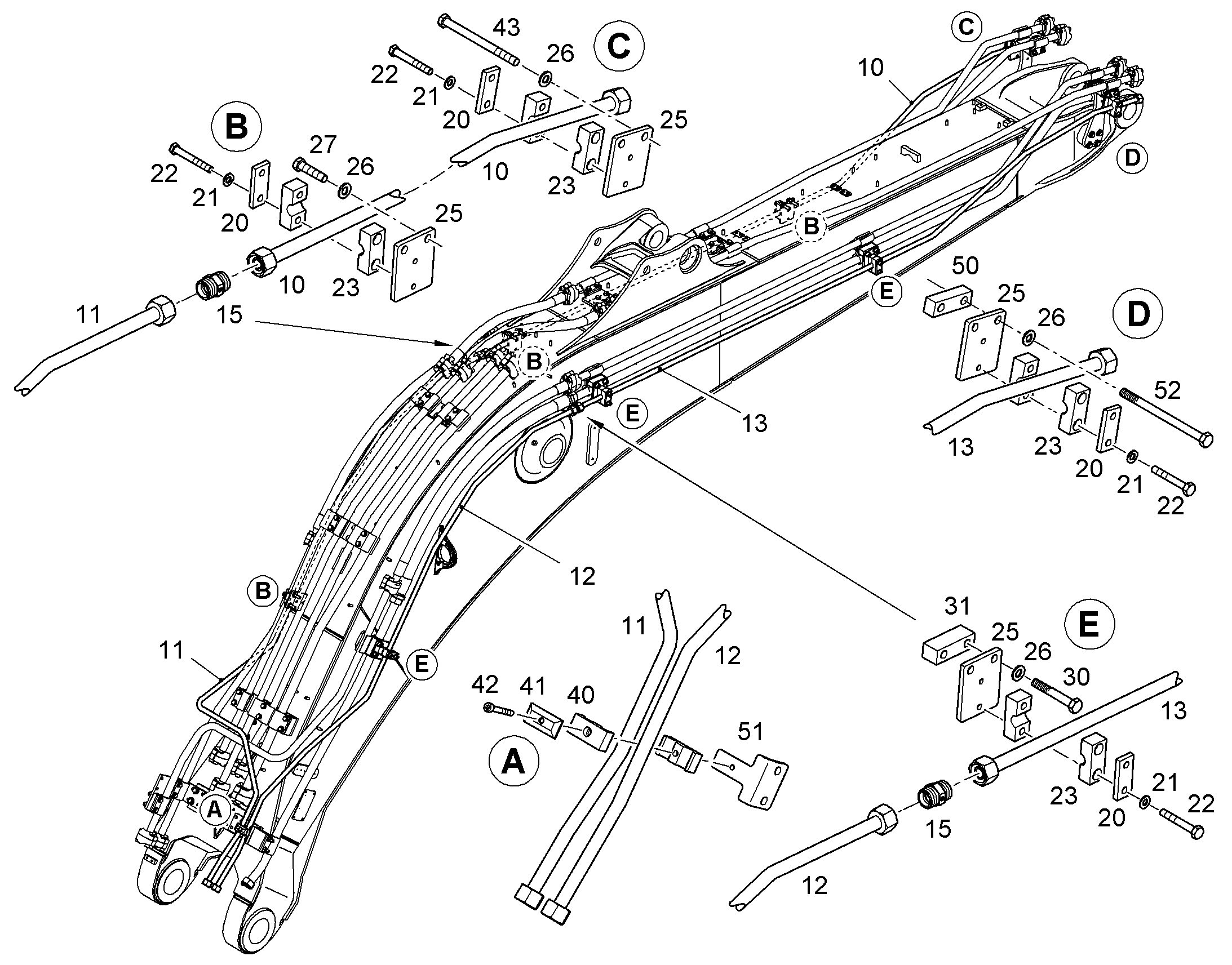 ТРУБА НАПОРНАЯ В СБОРЕ 11814710 LIEBHERR