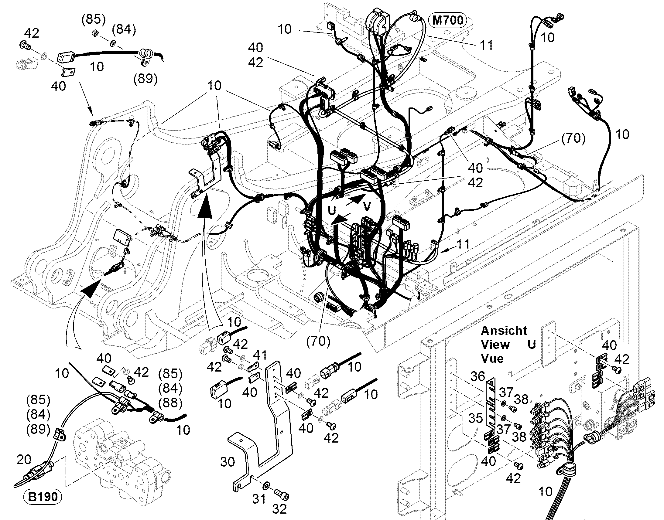 CABLE TREE 11406784 LIEBHERR