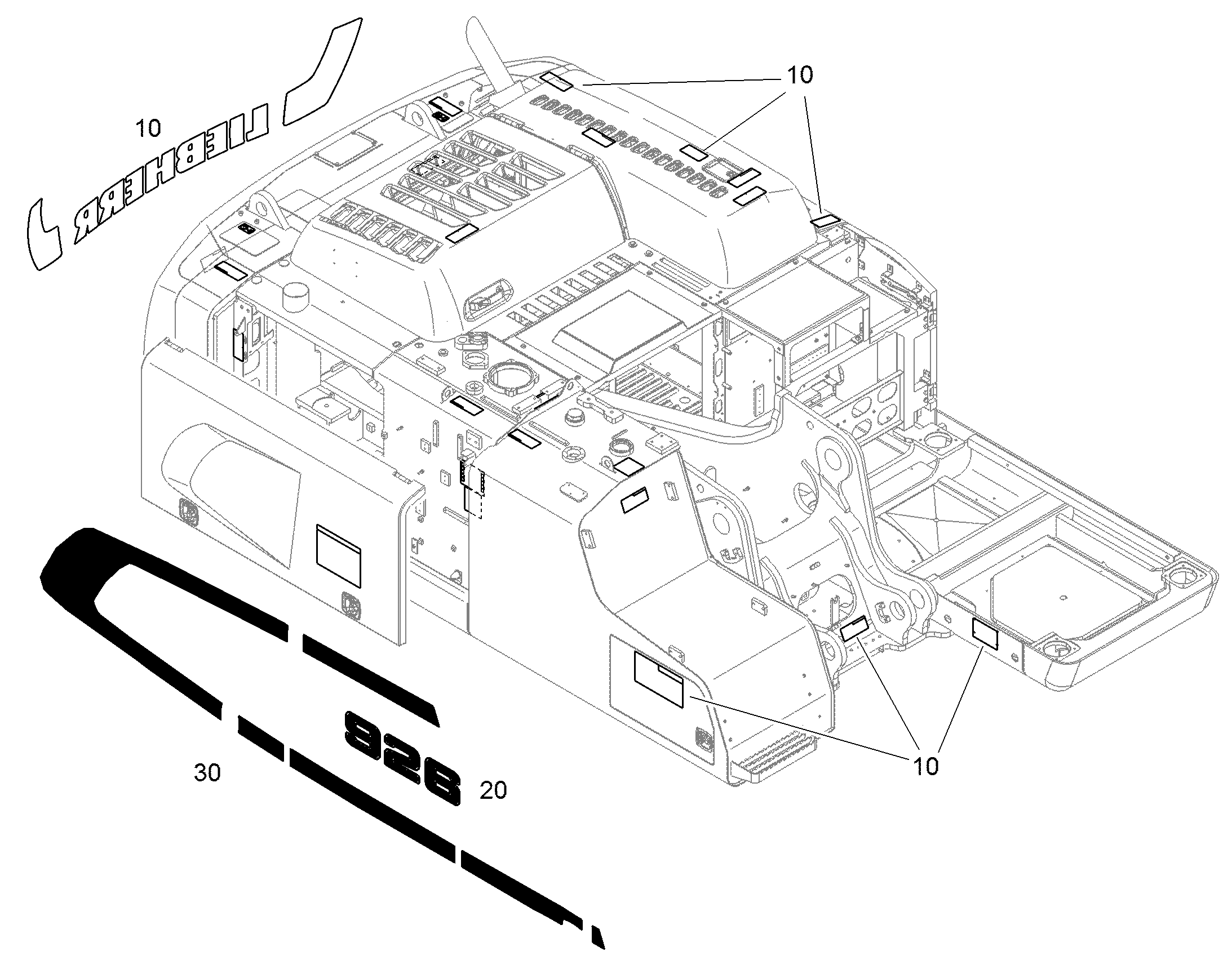 ТАБЛИЧКИ АМЕРИКА 11731422 LIEBHERR
