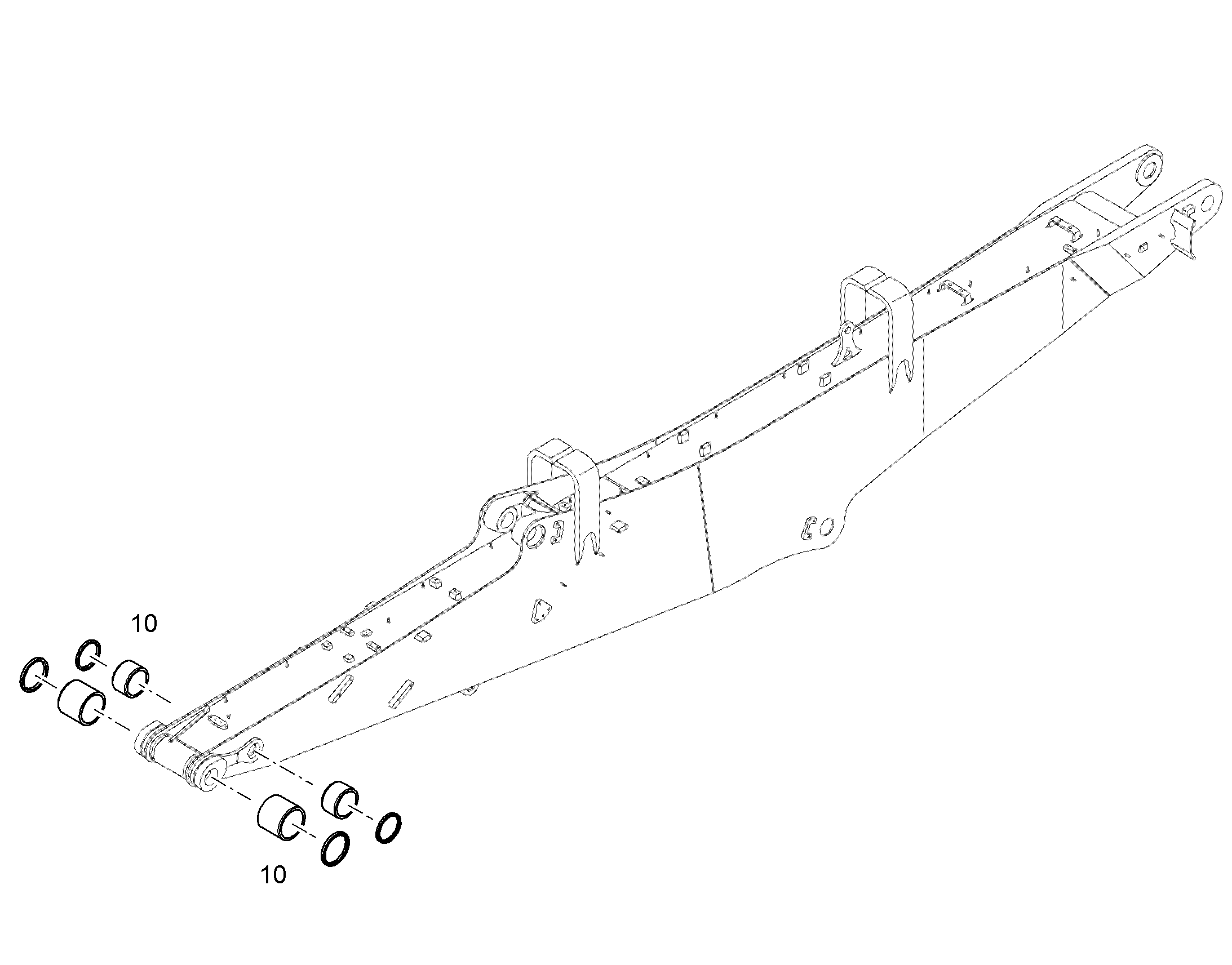 СТЕРЖЕНЬ ДЛЯ СНОСА 7,30M 10863654 LIEBHERR