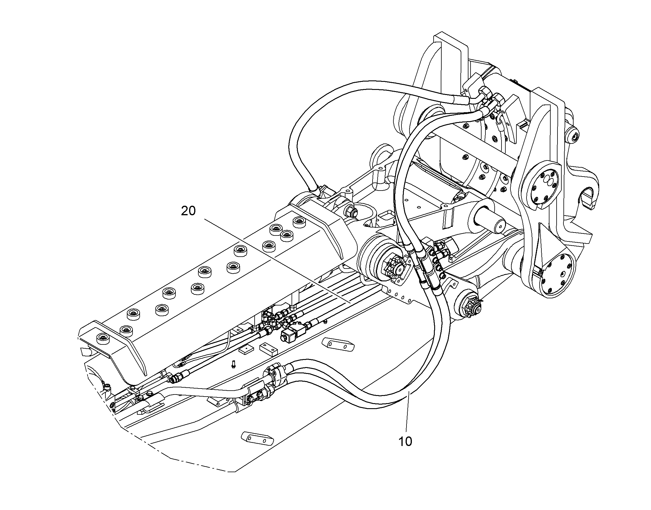 ПРОВОДКА МОНТАЖ AHS 12424009 LIEBHERR