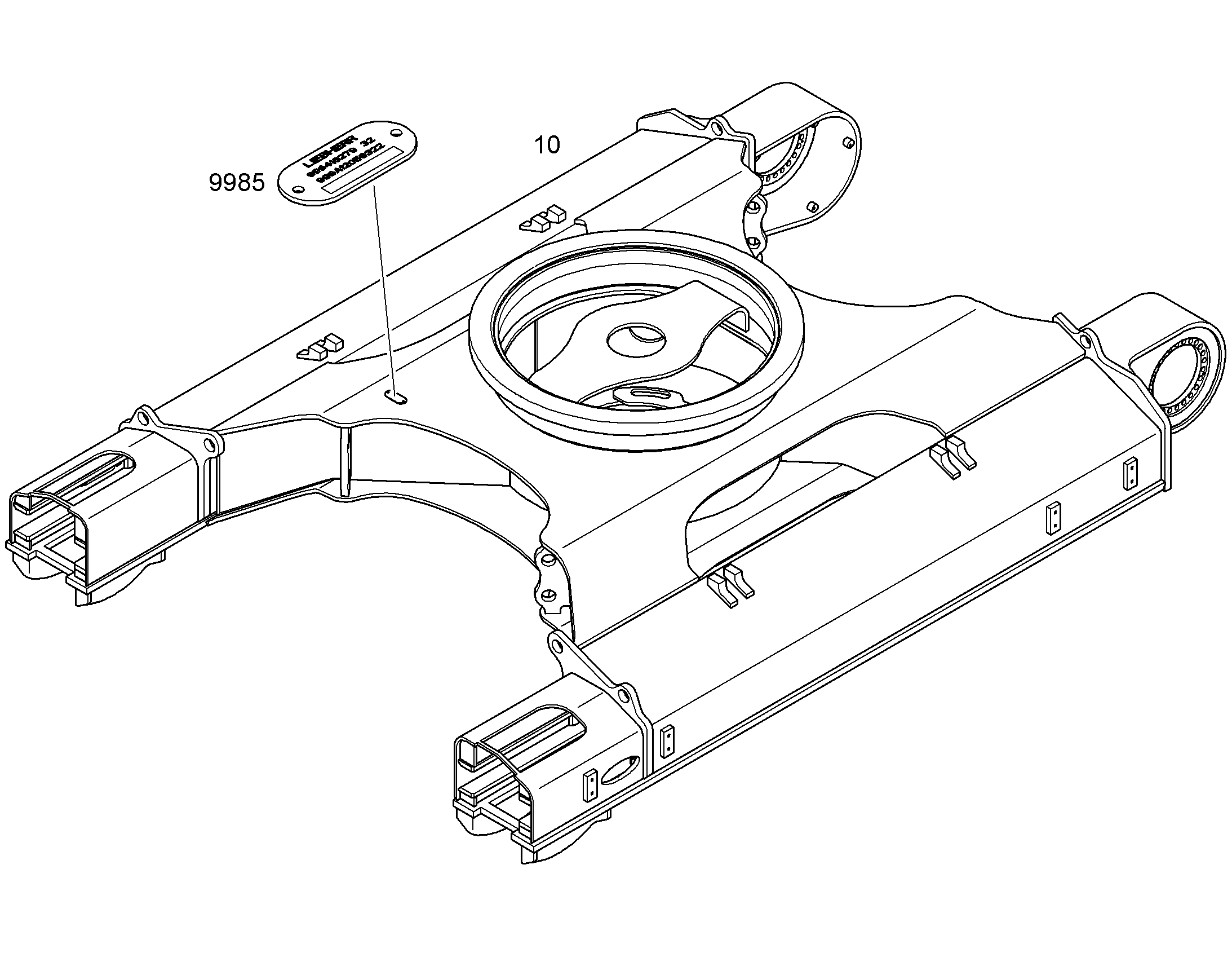 UNDERCARRIAGE WELDED 12414939 LIEBHERR