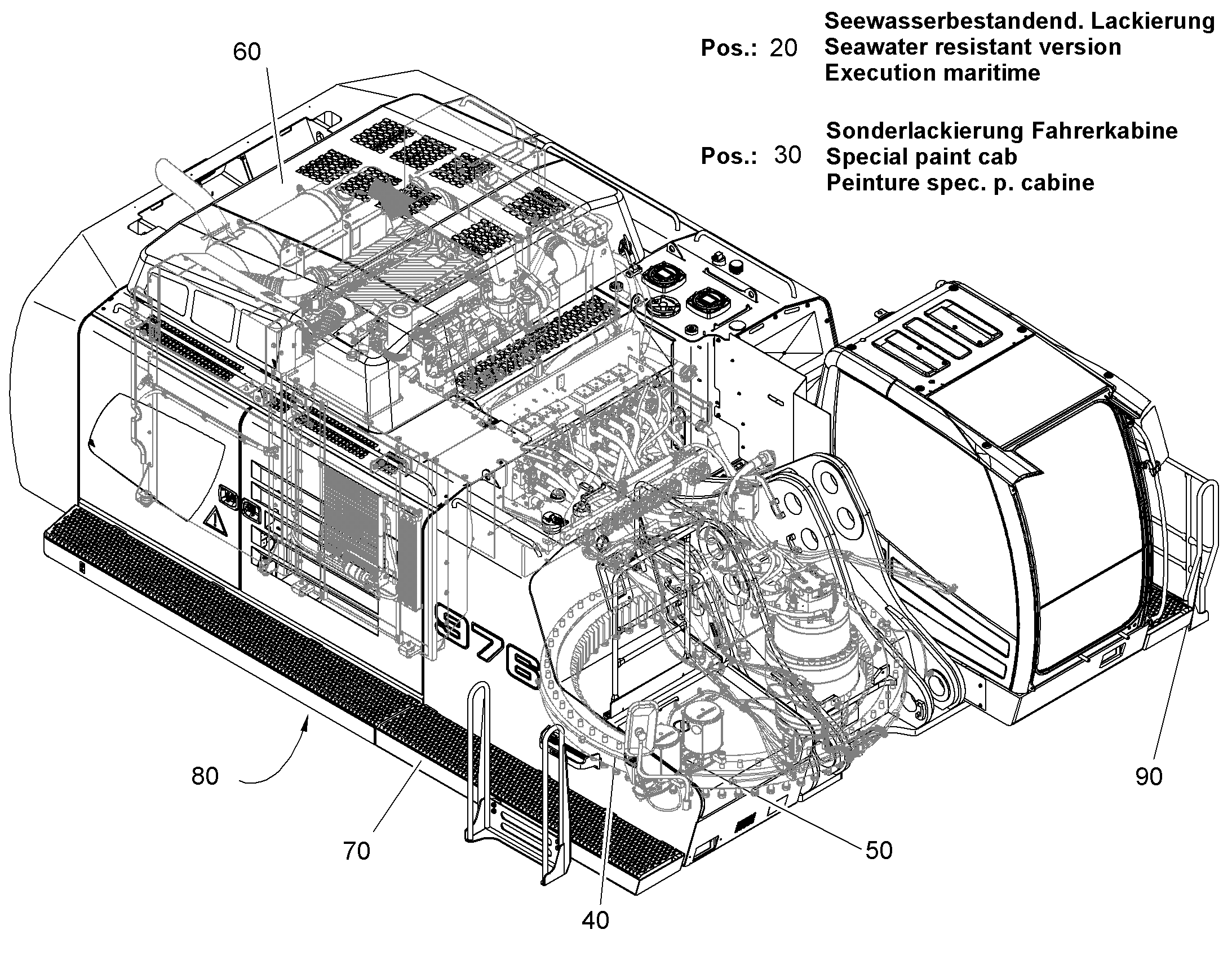 КРУГ КАТАНИЯ, УСТАНОВКА 11816601 LIEBHERR