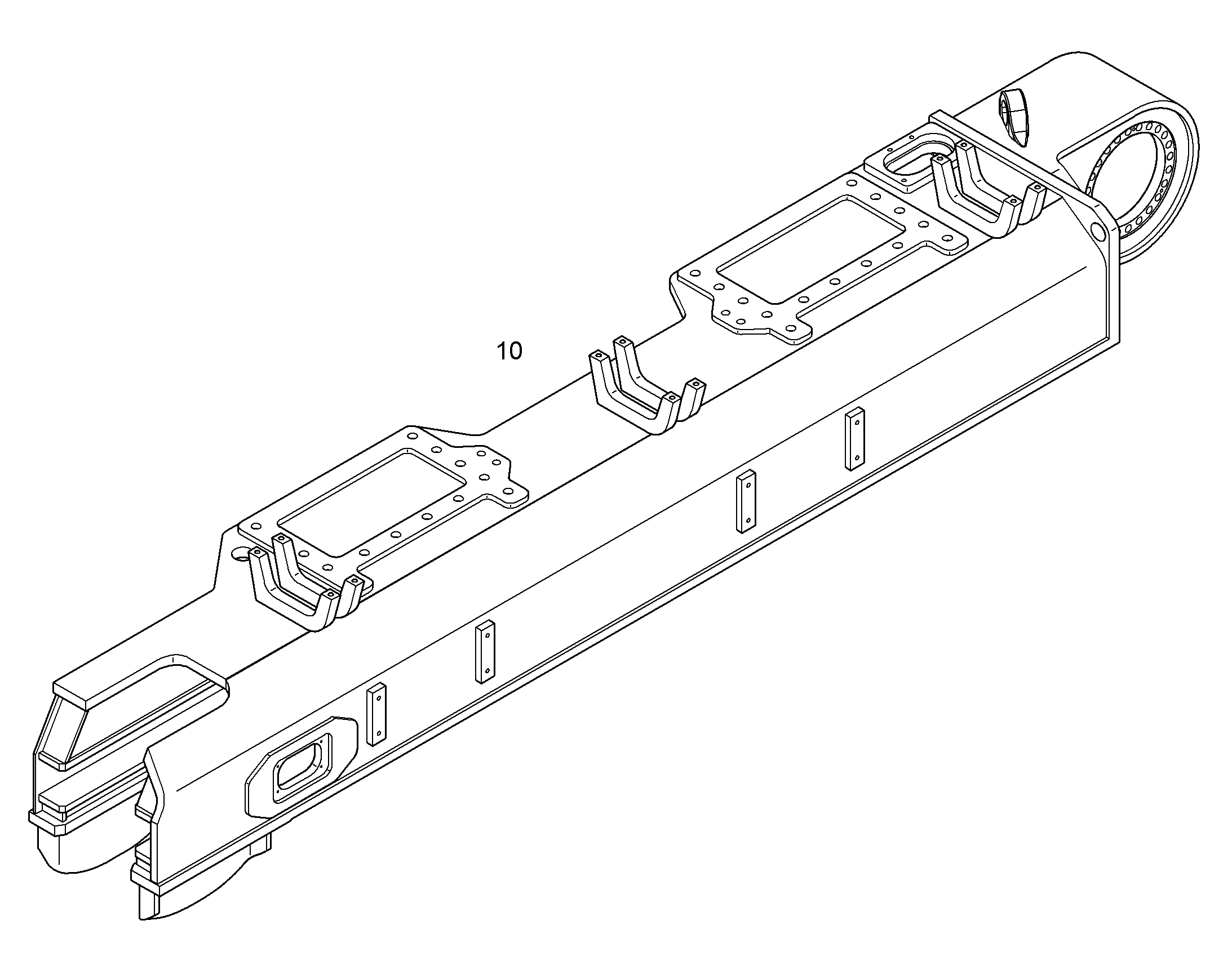 ЛОНЖЕРОН СЛЕВА ОБРАБОТАННЫЙ 11739974 LIEBHERR