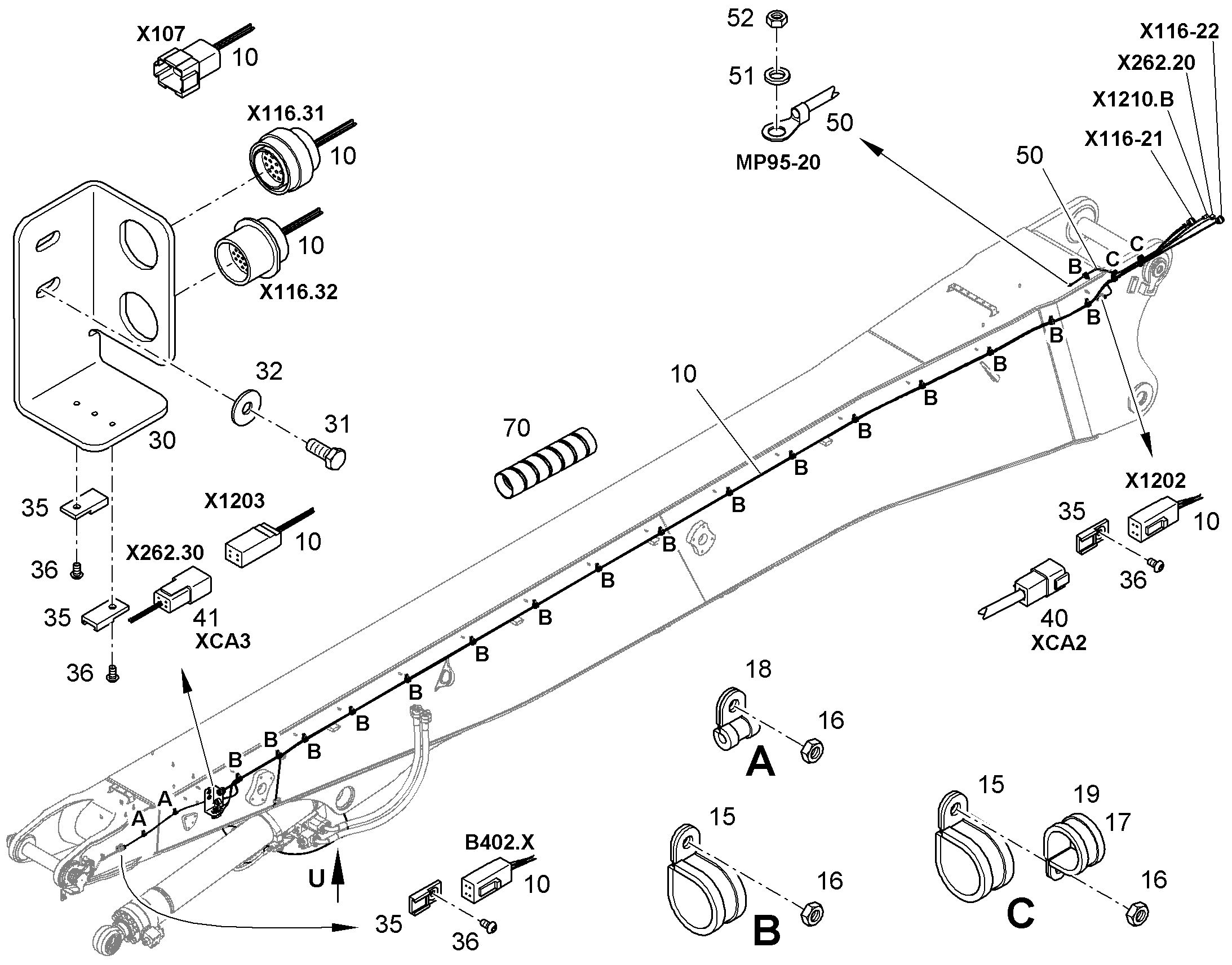 КОДОВЫЙ ШТЕКЕР W122 - XCA6 12477895 LIEBHERR