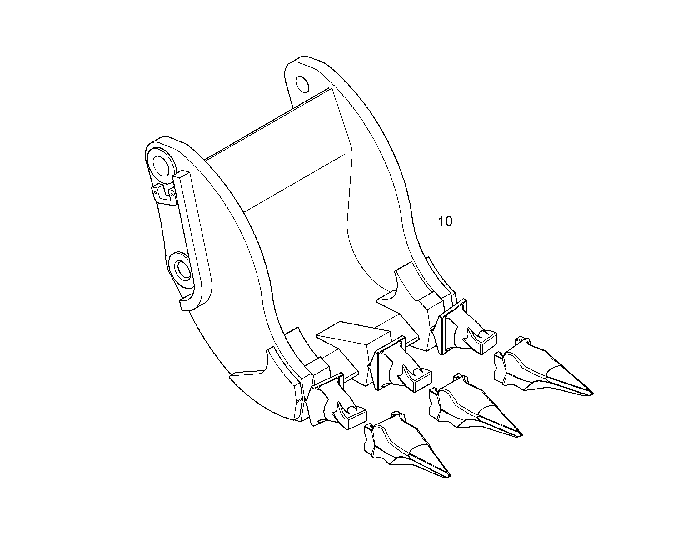 КОВШ СЪЕМНЫЙ 650mm 0,16m³ 12485110 LIEBHERR