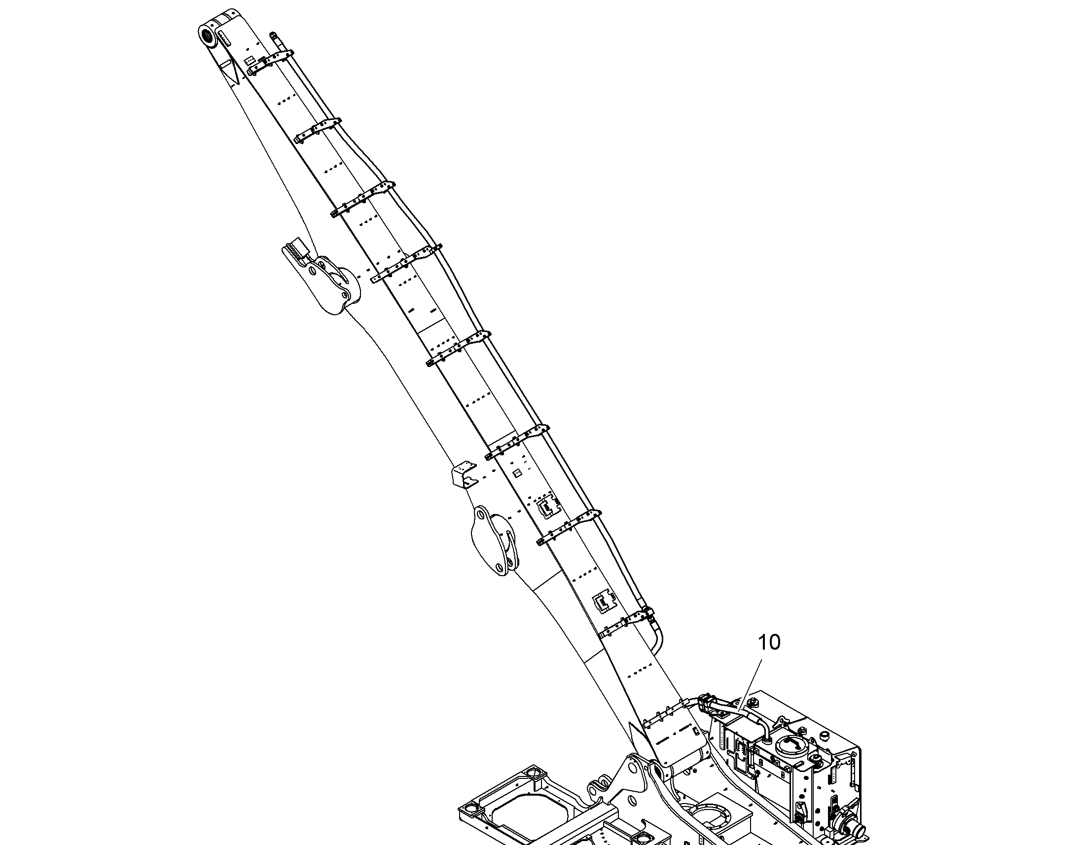 ПРОВ.ГИДР.МОЛОТОК ОБР.ХОД ПРАВ 10862772 LIEBHERR