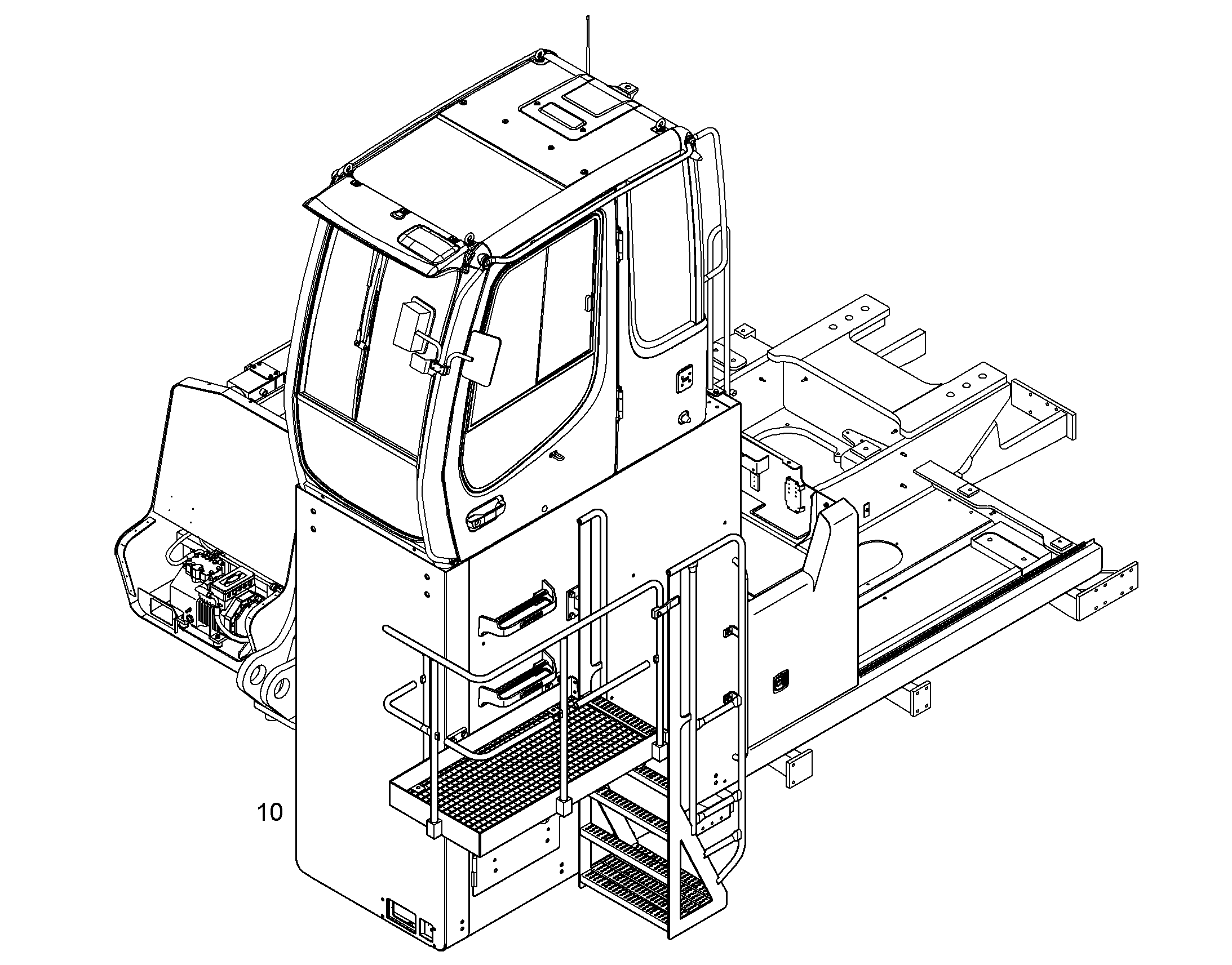 ВОЗВЫШЕНИЕ КАБИНЫ 2000 MM 10847933 LIEBHERR