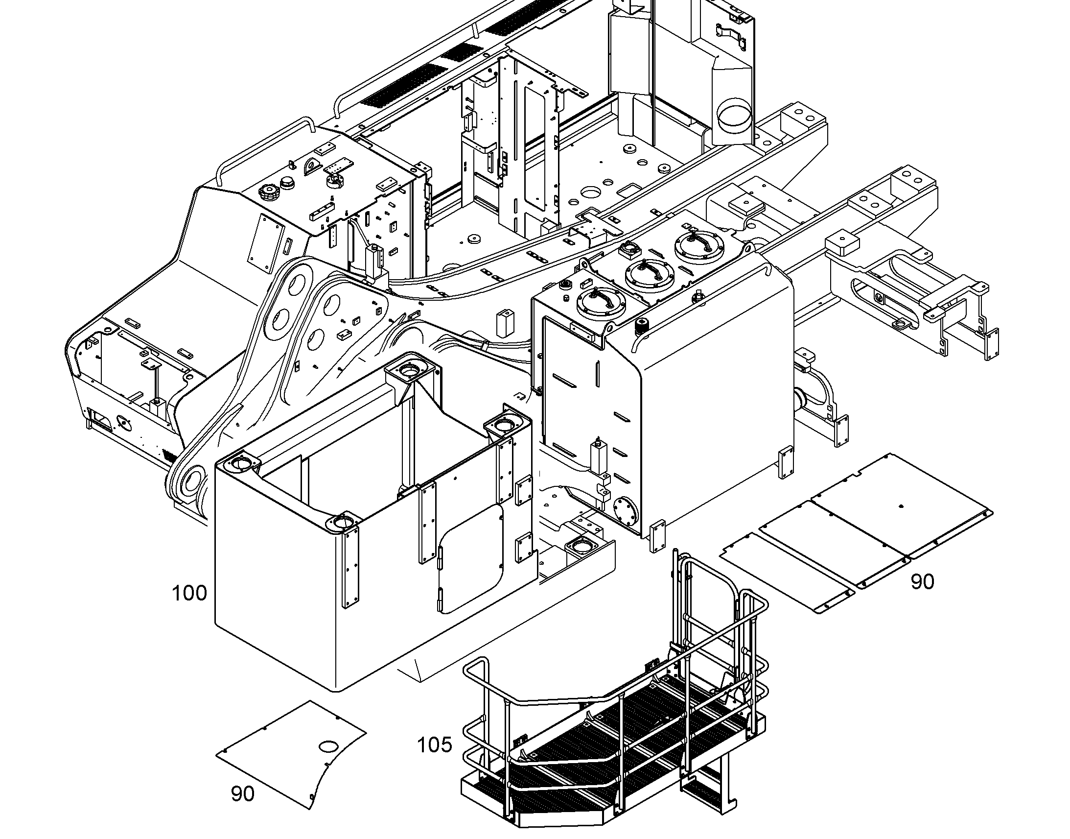 ПЛАТФОРМА КАБИНЫ 10862191 LIEBHERR