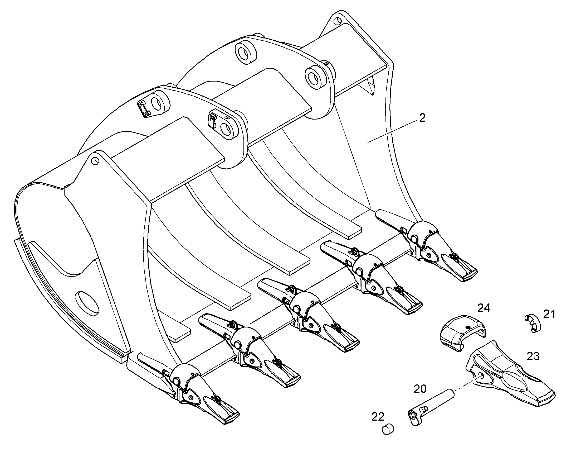 ЛОПАТА ОБРАТНАЯ HDV 11453438 LIEBHERR