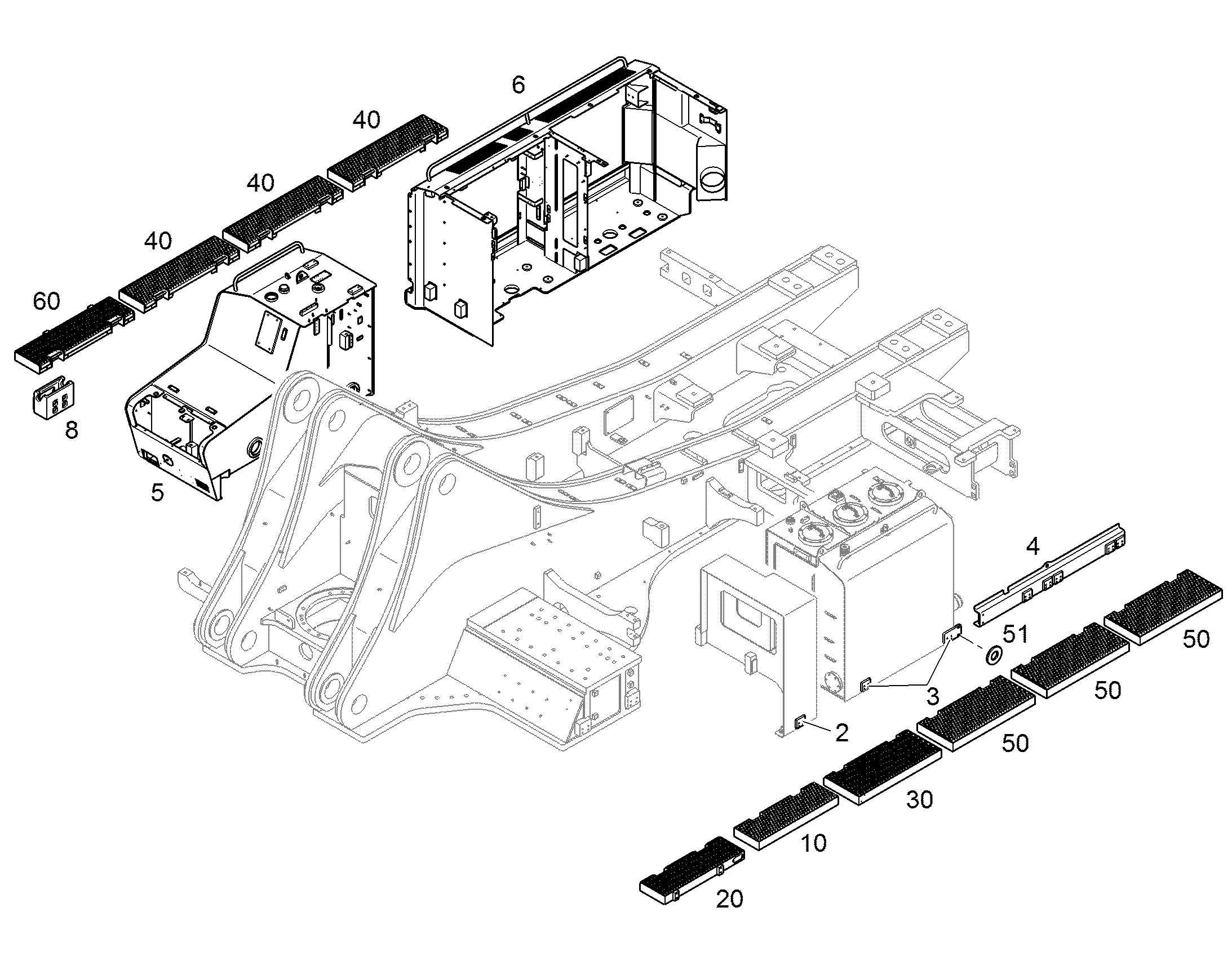 РЕКОНСТР.- U-ОБРАЗНЫЙ БРУС 10863139 LIEBHERR