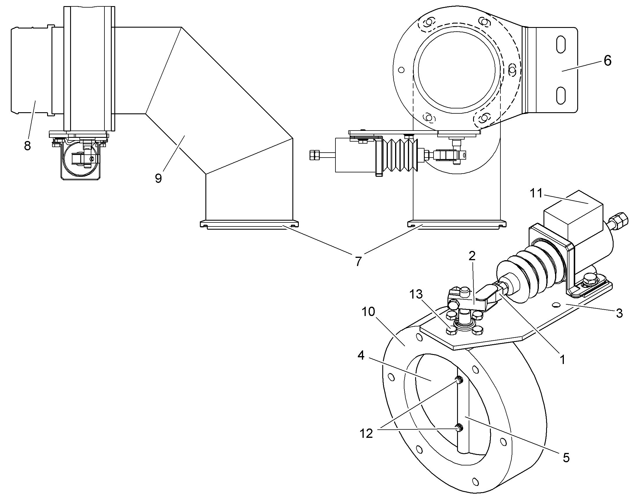 AIR OUTLET TUBE 12213816 LIEBHERR