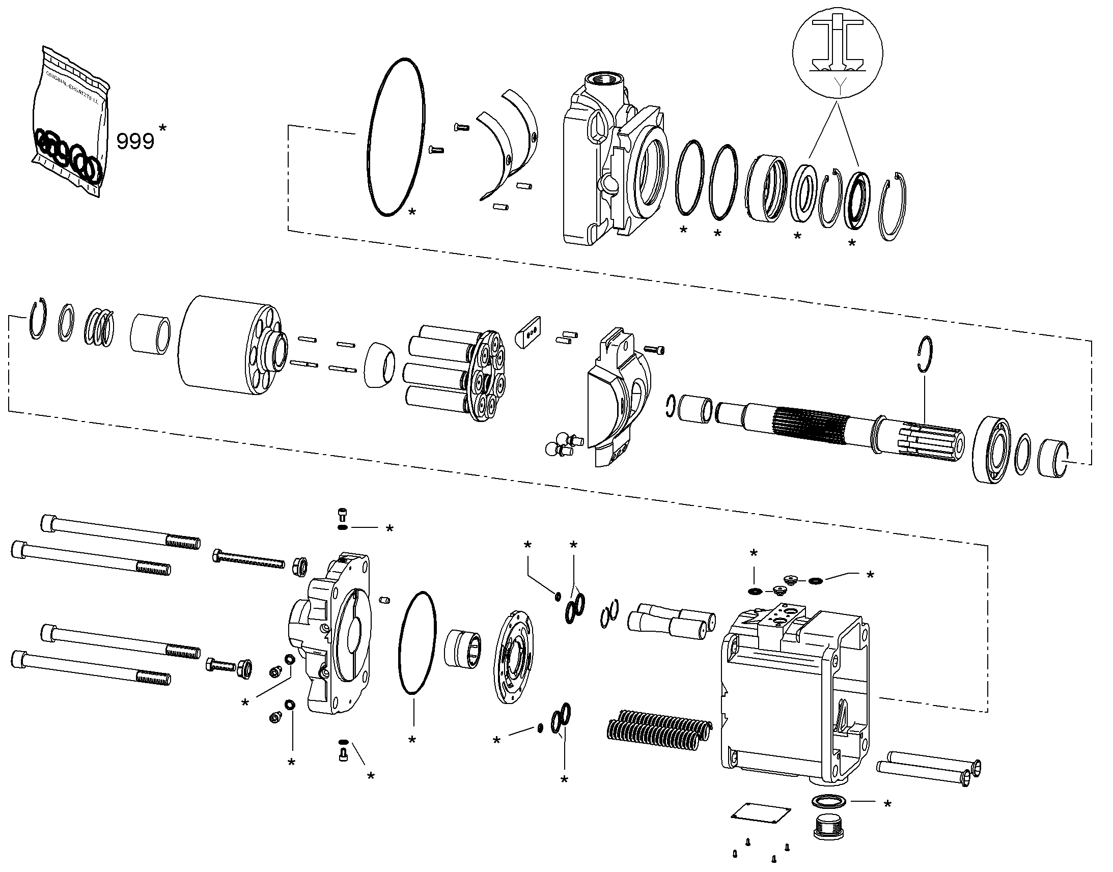 КОМПЛЕКТ УПЛОТНЕНИЙ 10470923 LIEBHERR
