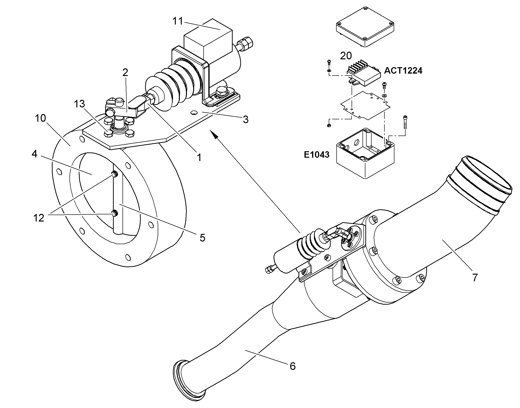 AIR OUTLET TUBE 12214668 LIEBHERR