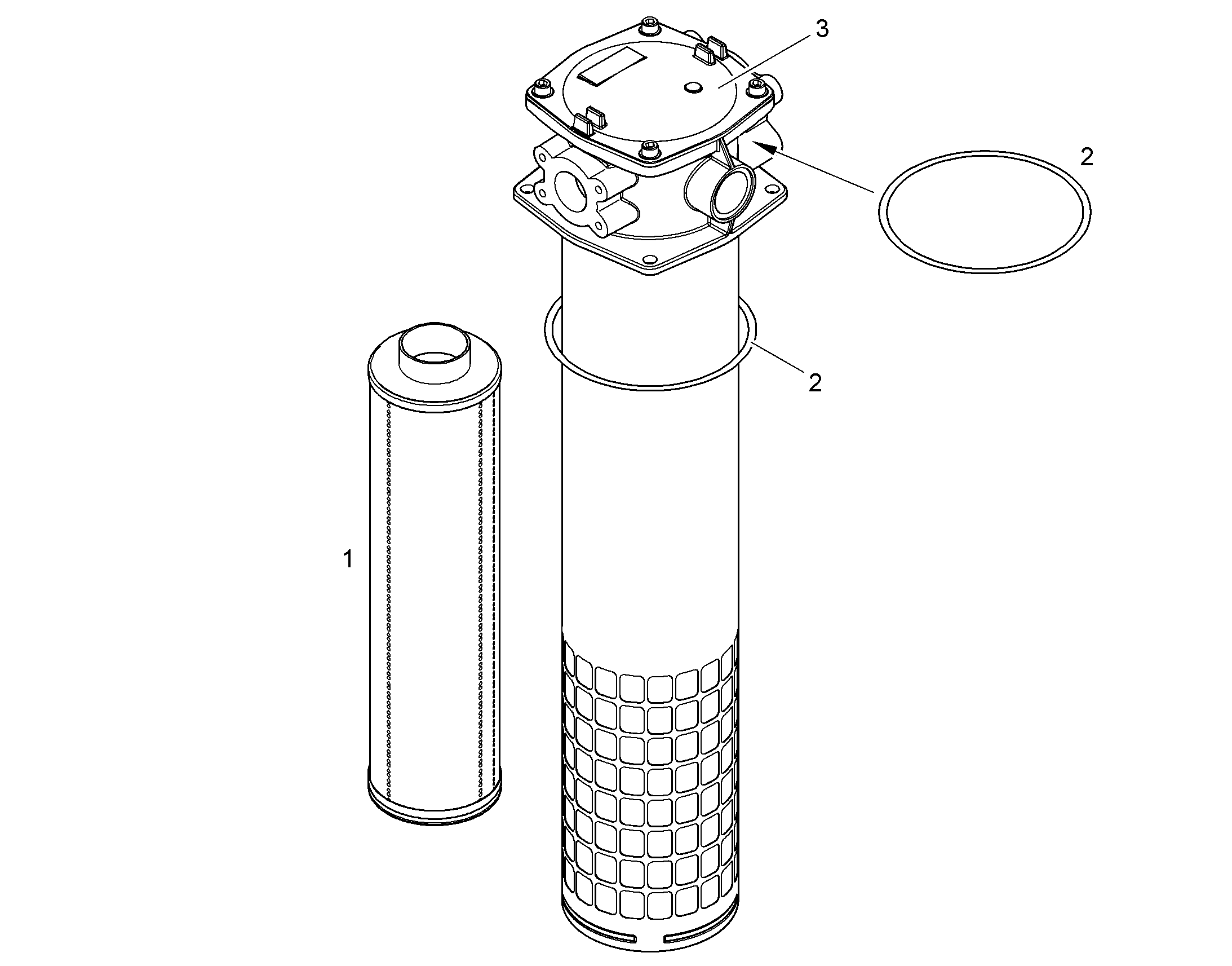 ФИЛЬТРУЮЩИЙ ЭЛЕМЕНТ 10µm 12203150 LIEBHERR