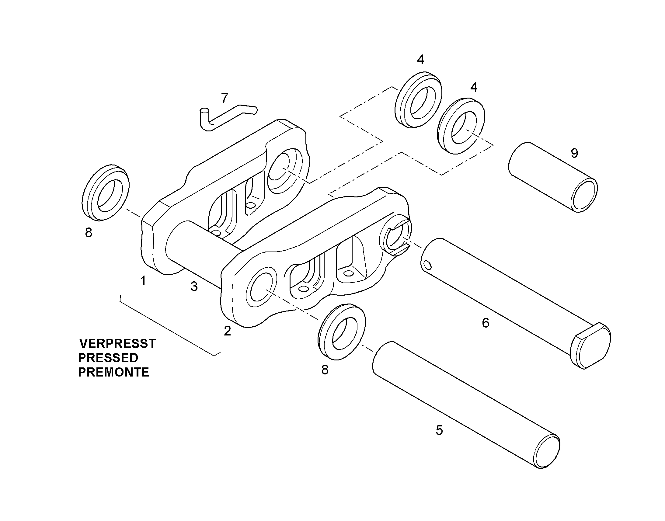 LOCKING END PIN 11656396 LIEBHERR