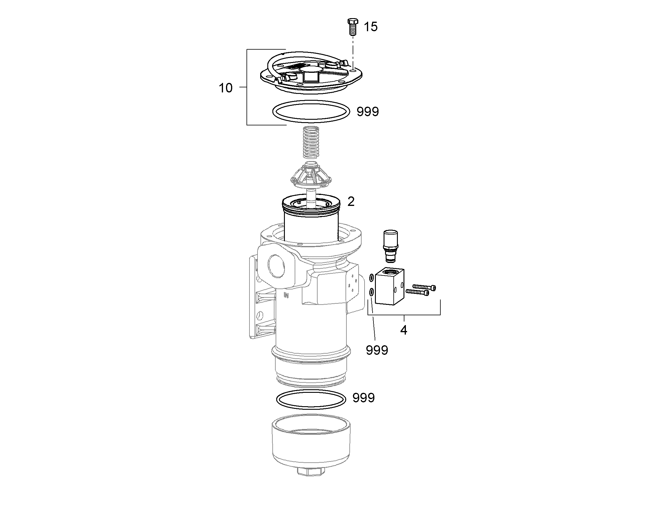 ФИЛЬТРУЮЩИЙ ЭЛЕМЕНТ 5µm 12206764 LIEBHERR