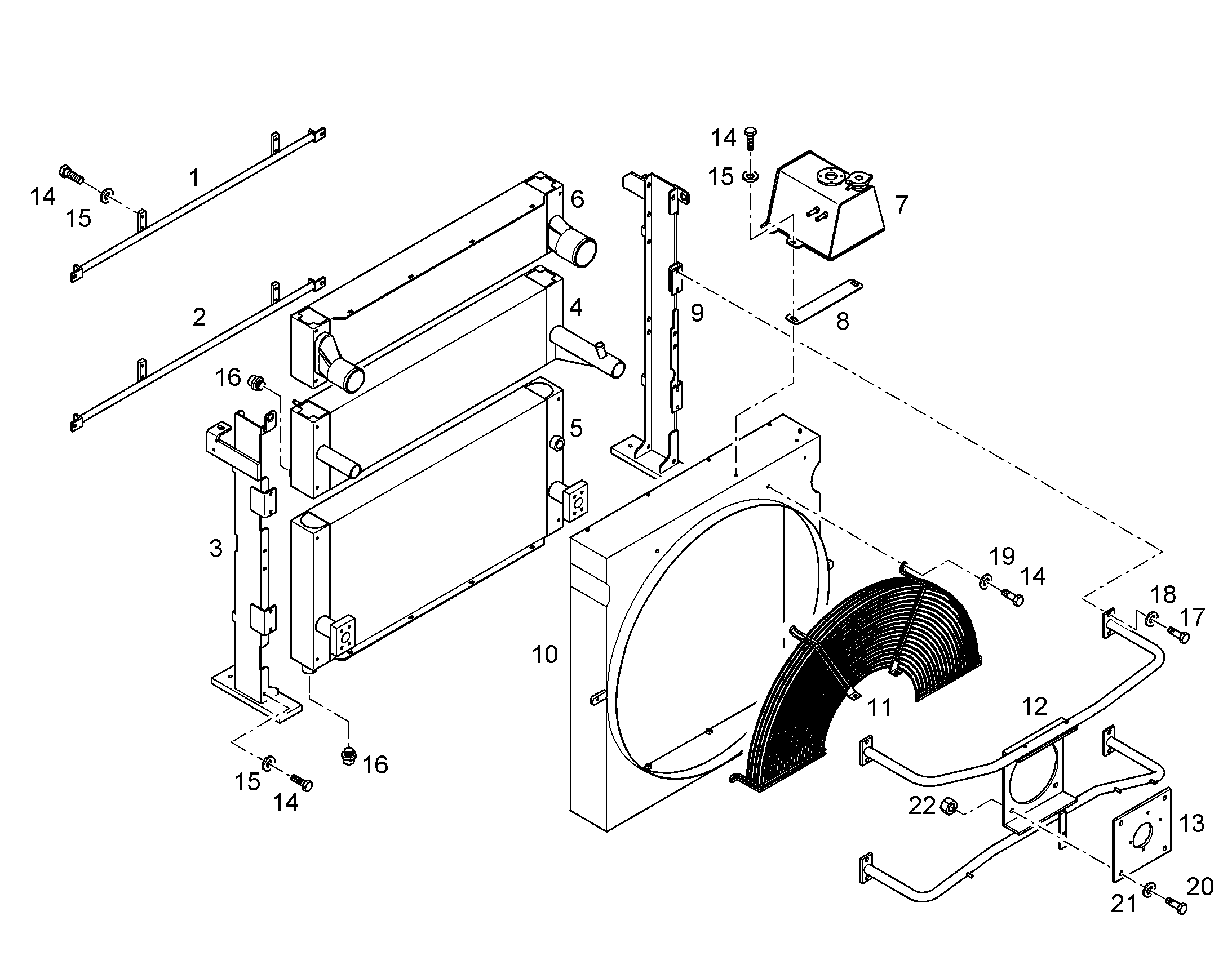 FRAME PART REAR 12243520 LIEBHERR