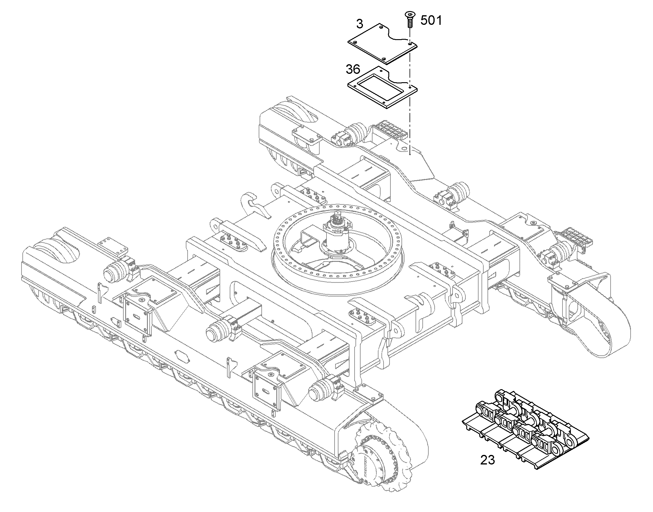 ГУСЕНИЧНАЯ ЦЕПЬ 750mm 12243650 LIEBHERR