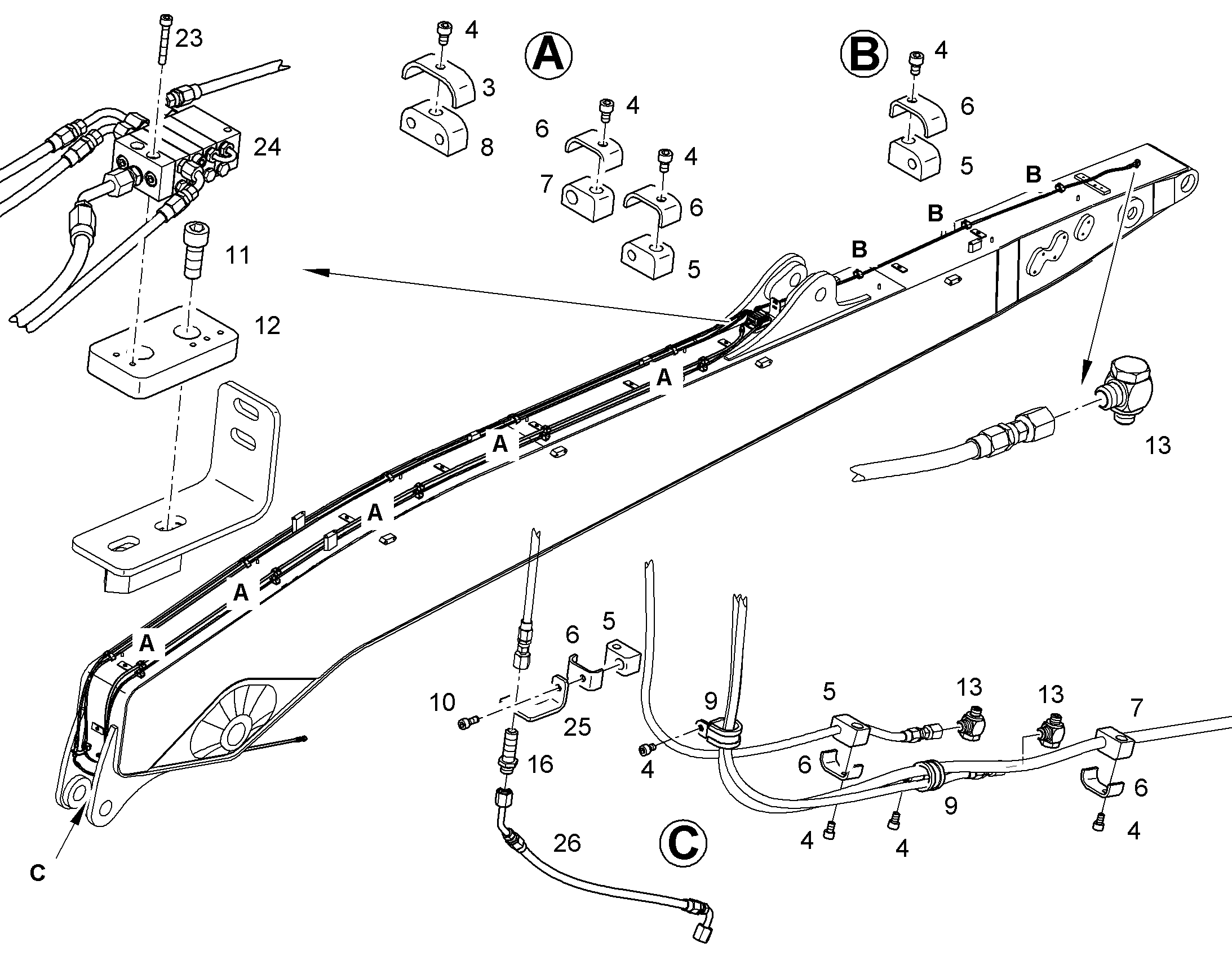 РАСПРЕДЕЛИТЕЛЬ MX-F 4/4 11320860 LIEBHERR