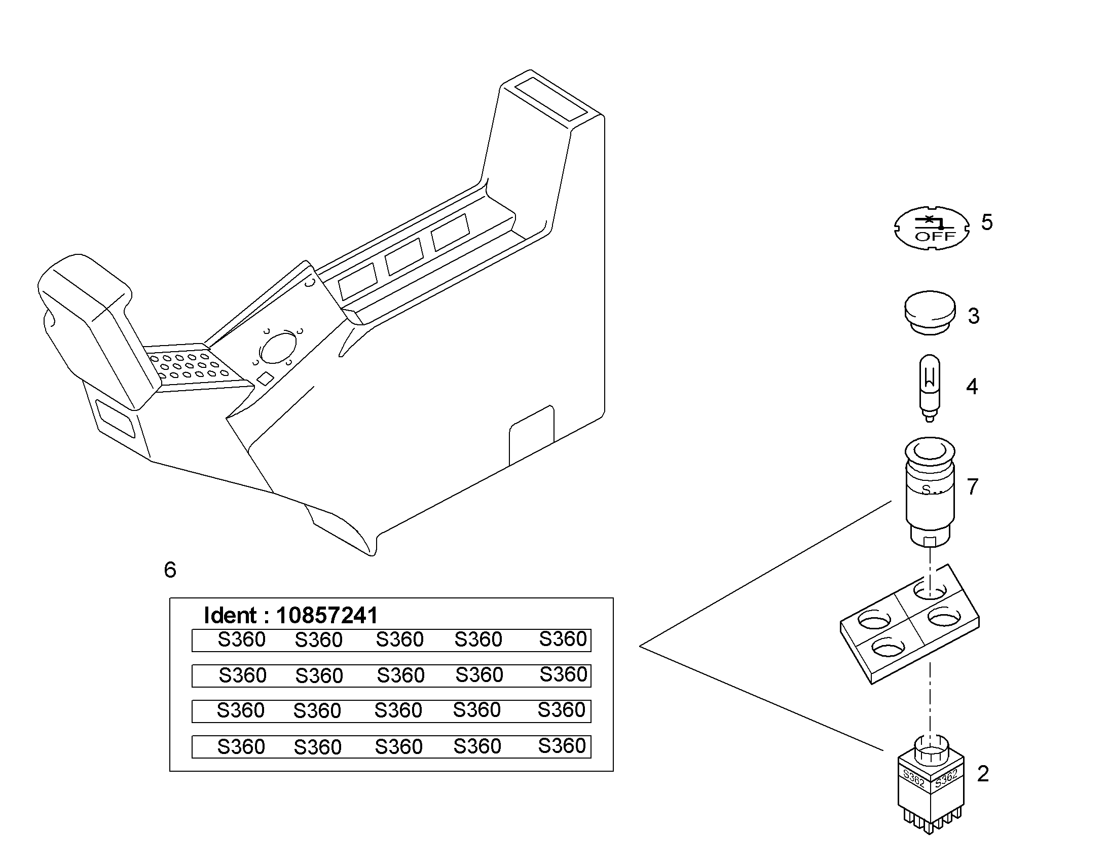 ЭТИКЕТКА Ø19mm 10857240 LIEBHERR