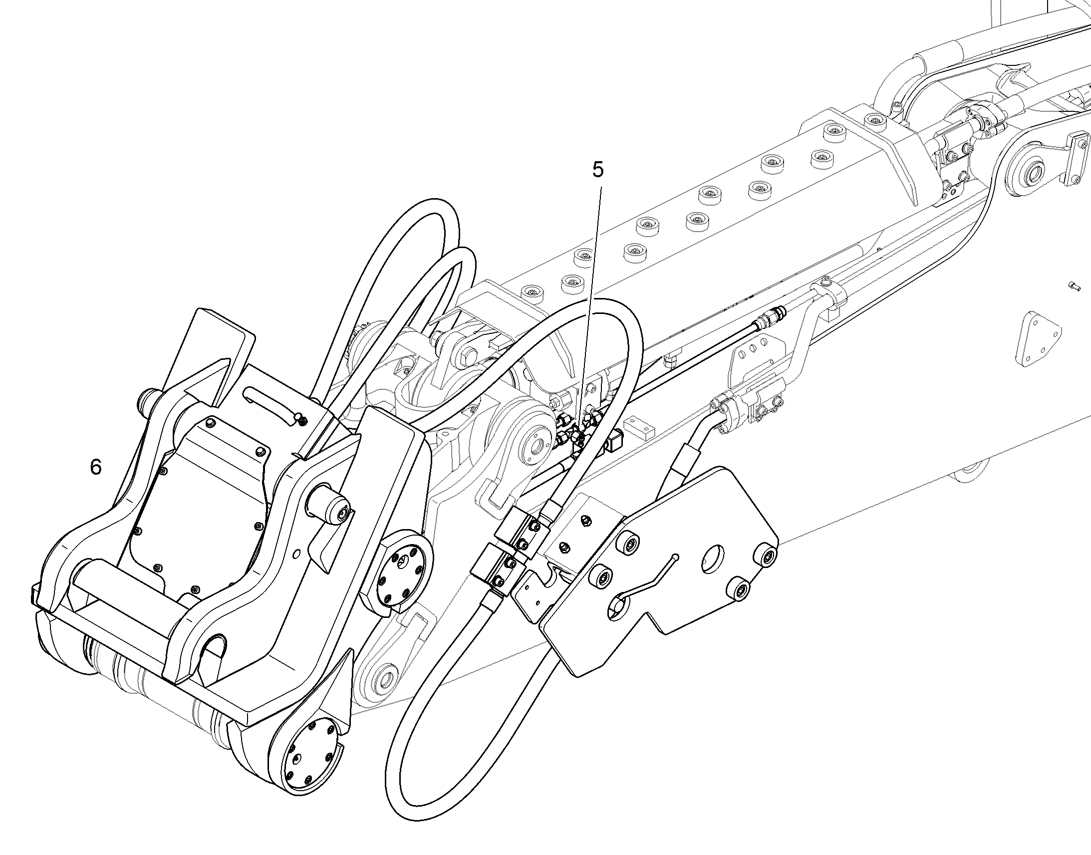 ПРОВОДКА МОНТАЖ AHS 10855993 LIEBHERR