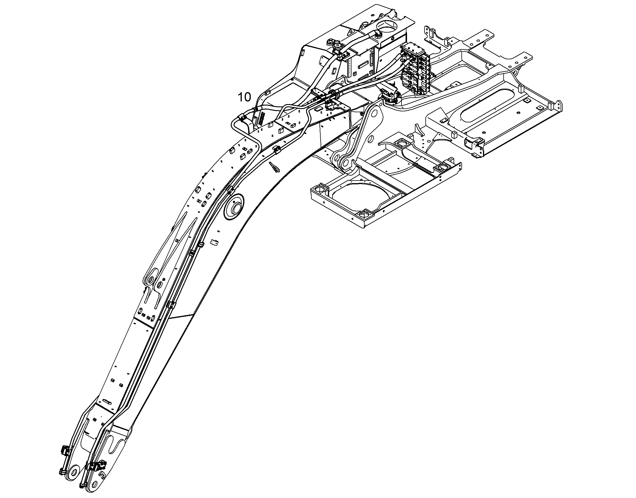 ПРОВОДКА МОНТАЖ AHS 10072699 LIEBHERR