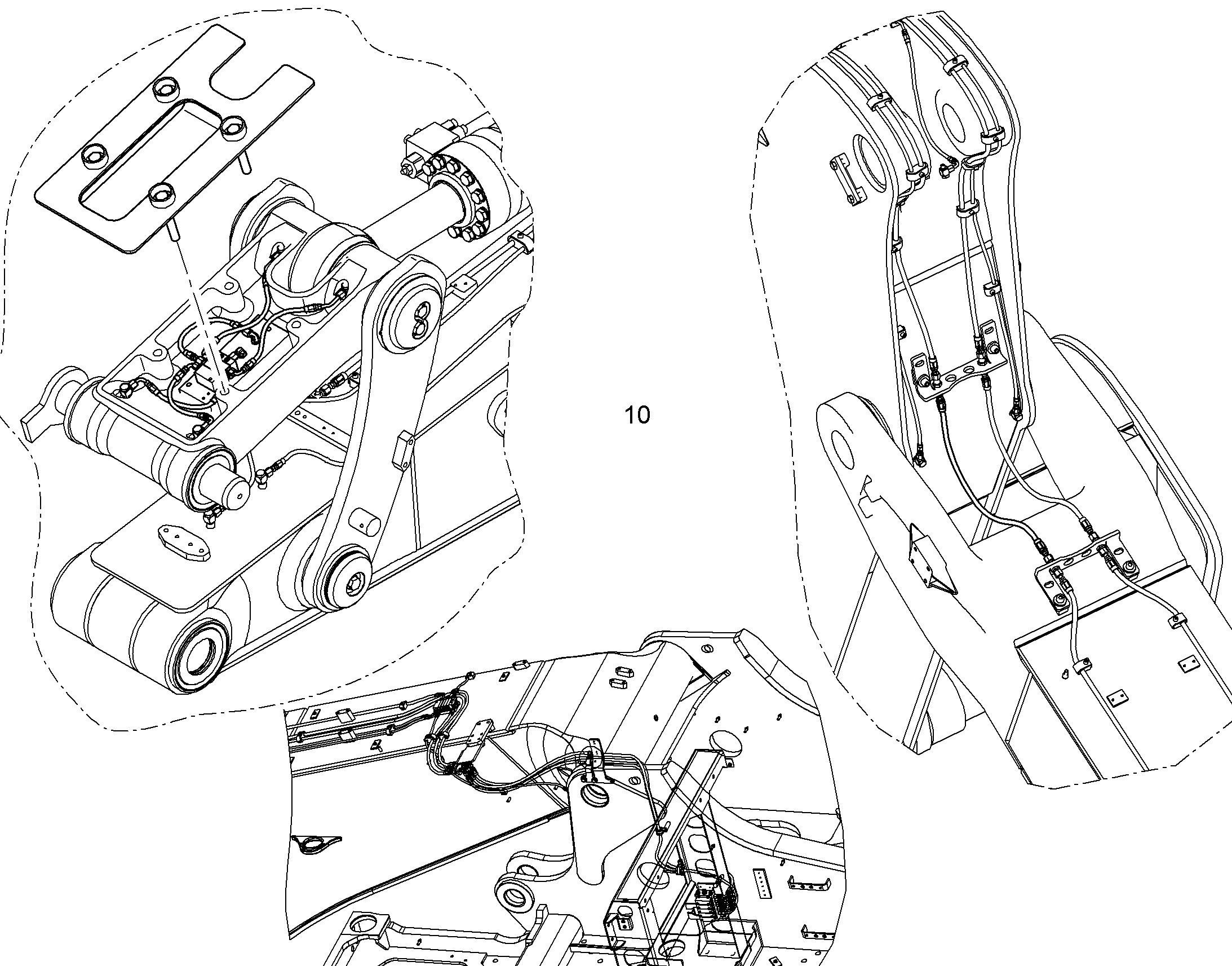 СМАЗОЧНЫЕ ЛИНИИ ДЛЯ НАКЛАДОК 10860287 LIEBHERR