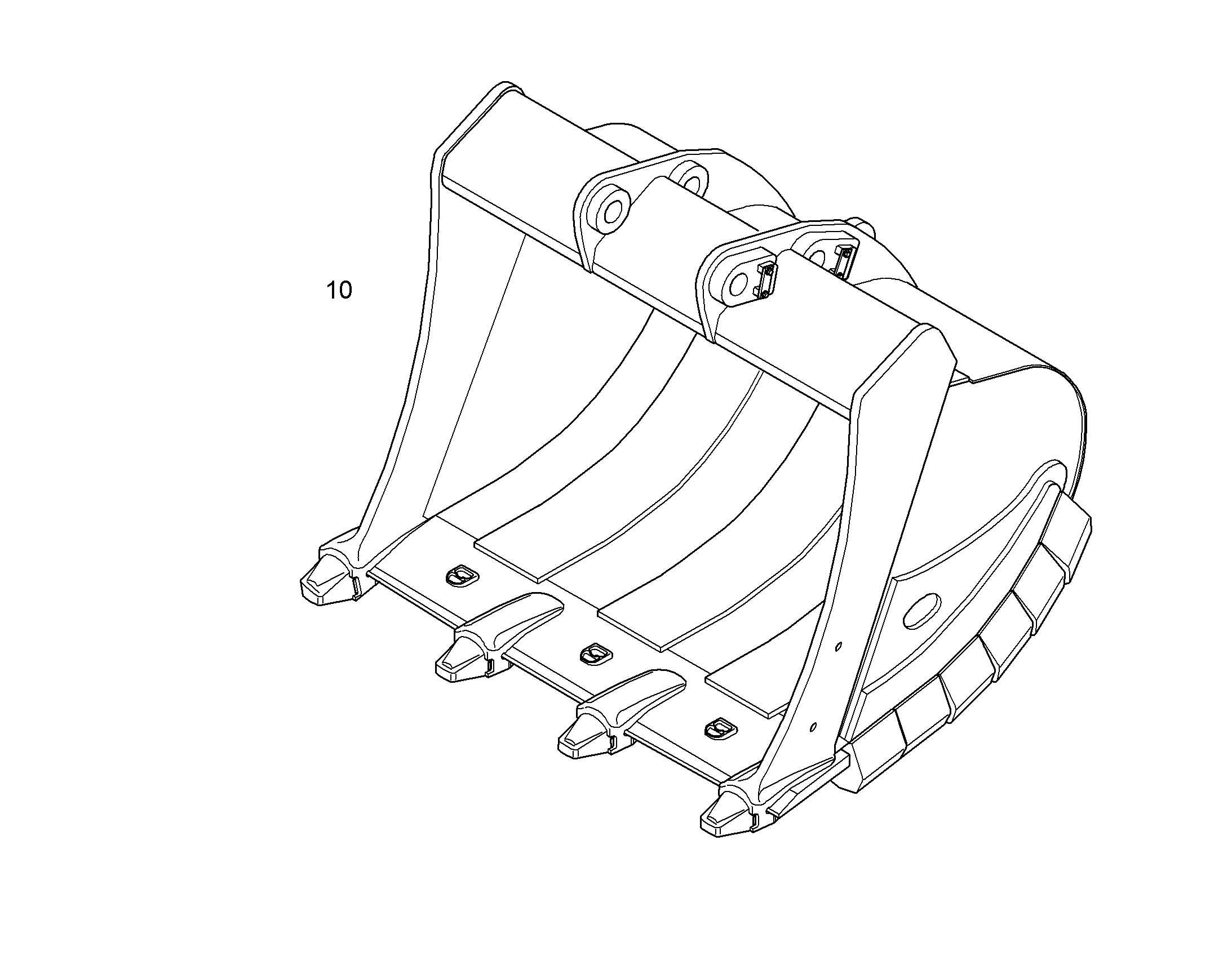 ЛОПАТА ОБРАТНАЯ HDV 10863891 LIEBHERR