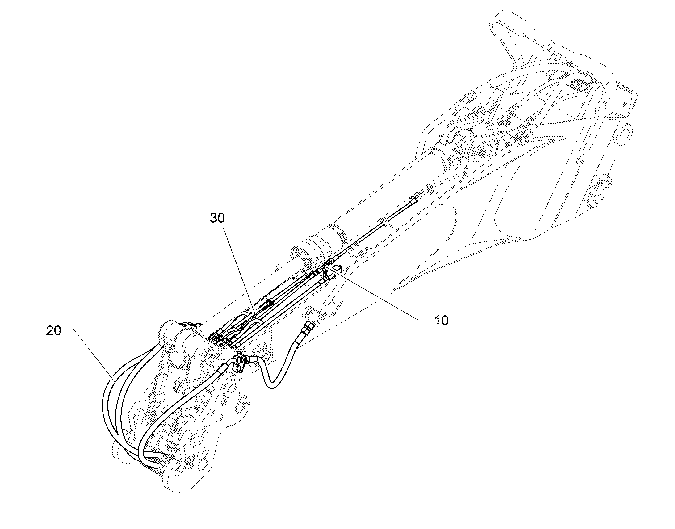 ПРОВОДКА МОНТАЖ AHS 10860972 LIEBHERR