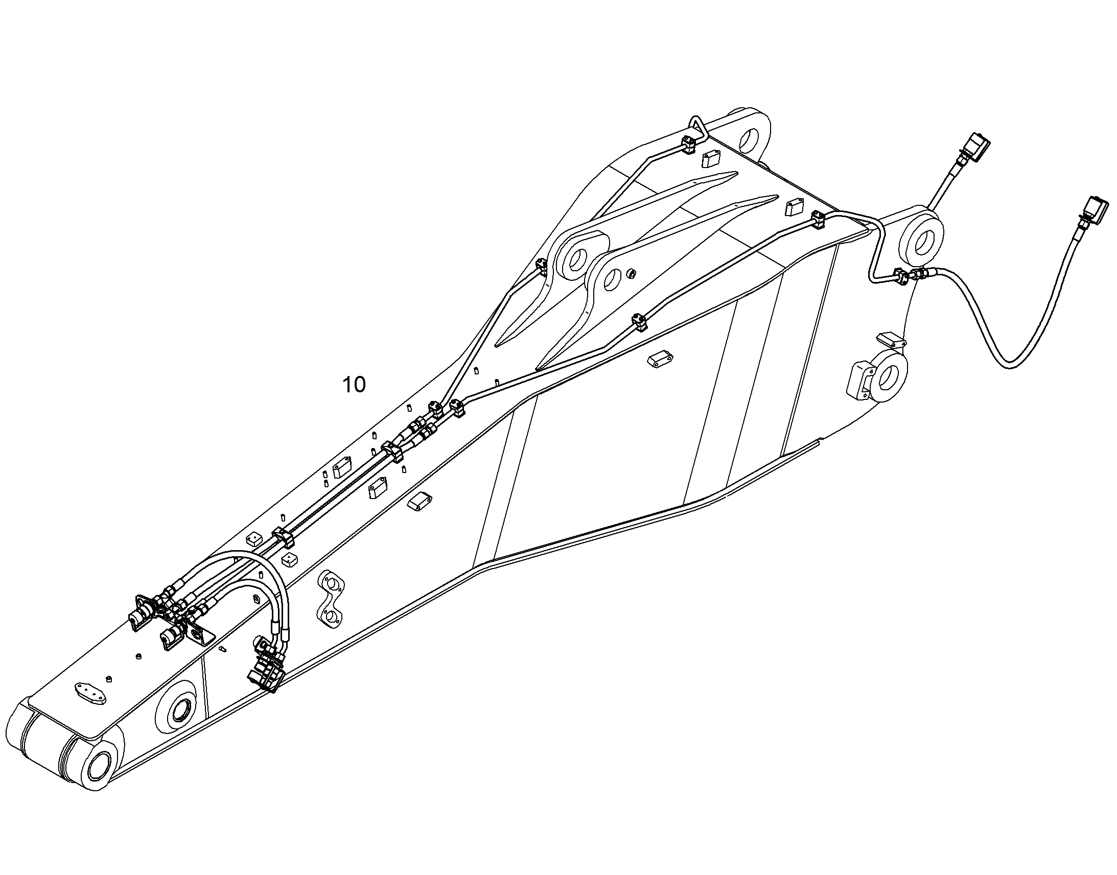 ПРОВОДКА ПРИВОД МЕХ. ПОВОРОТА 10863419 LIEBHERR