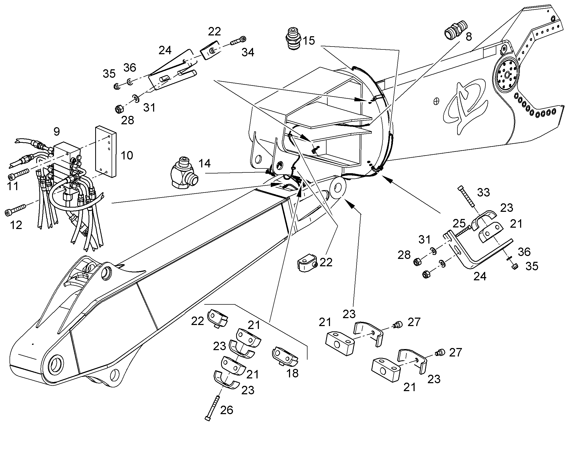 РАСПРЕДЕЛИТЕЛЬ MX-F 5/9 11600206 LIEBHERR