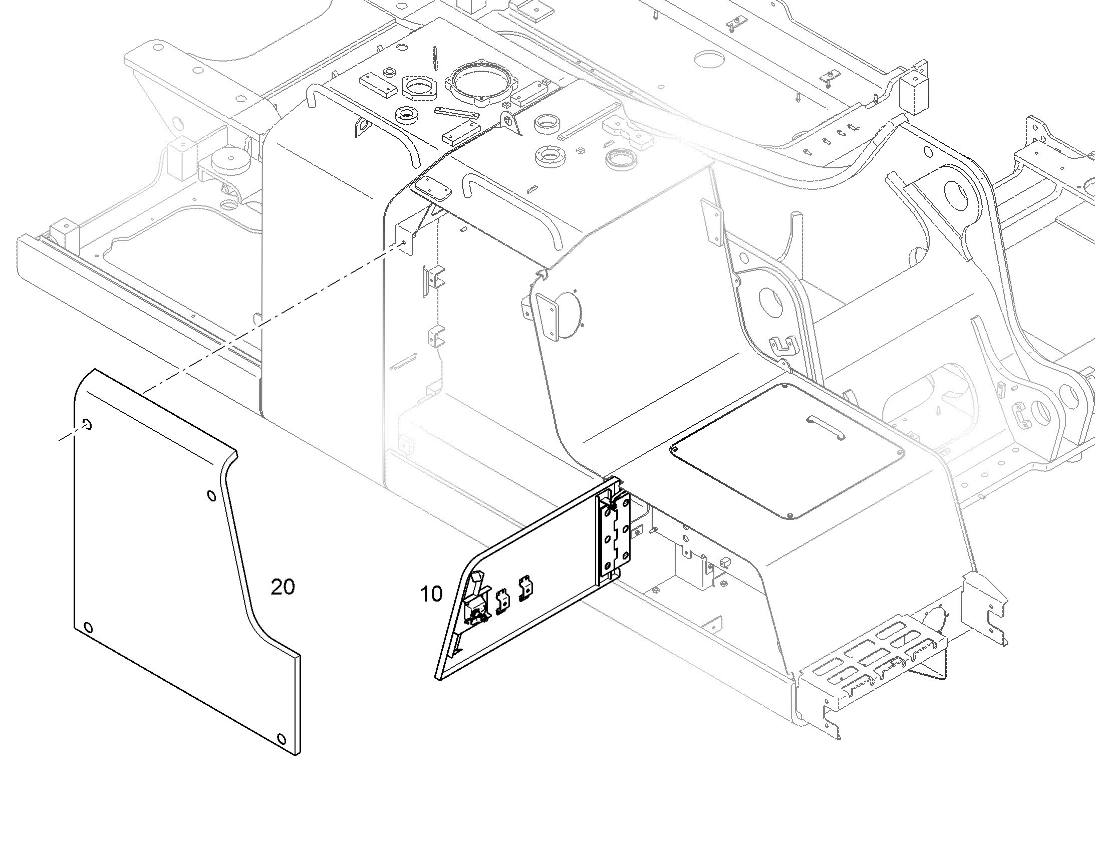 ОБШИВКА ТОПЛИВНОГО БАКА 11458324 LIEBHERR