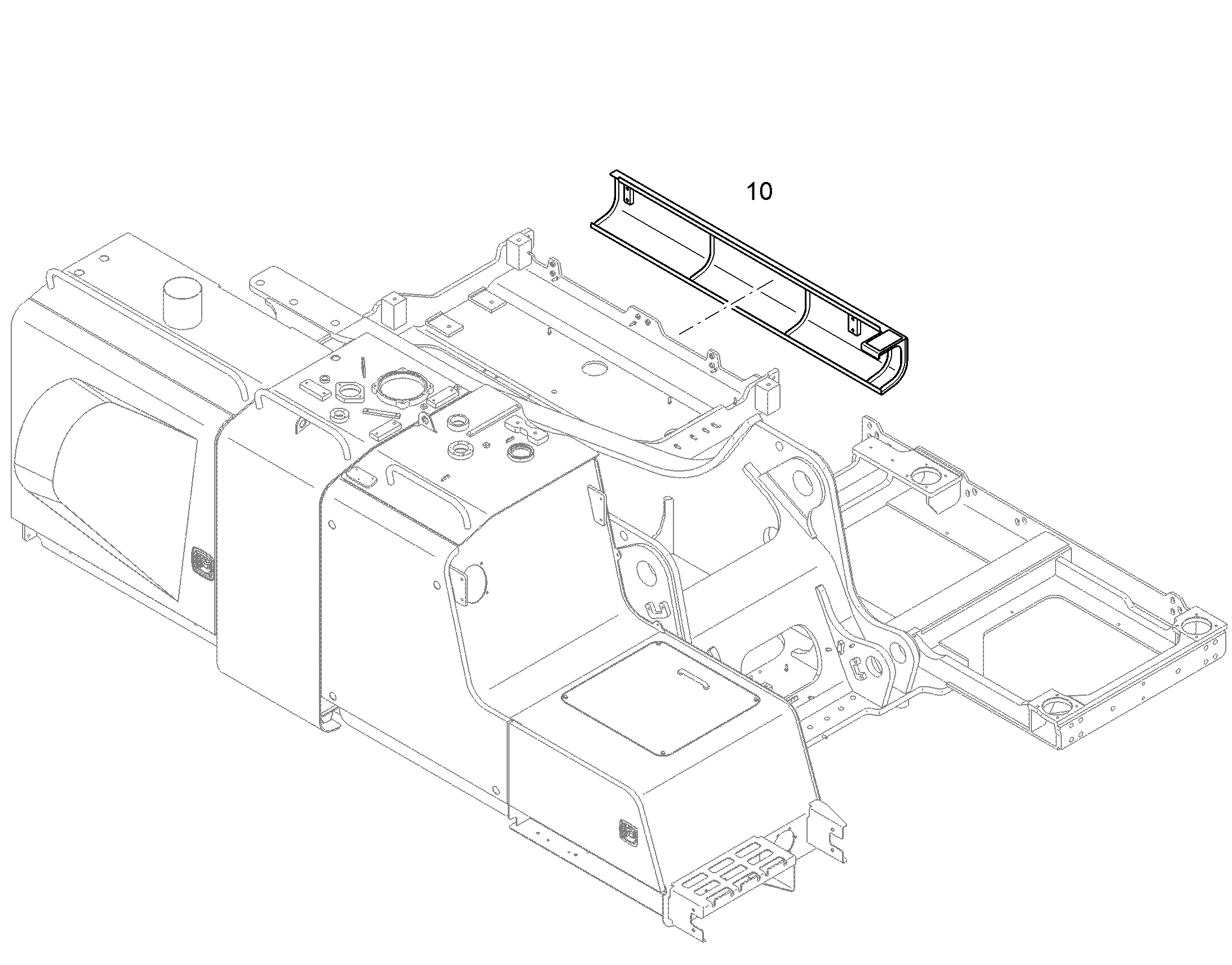 ОБШИВКА ПОВОРОТНОЙ ПЛАТФОРМЫ 11458674 LIEBHERR