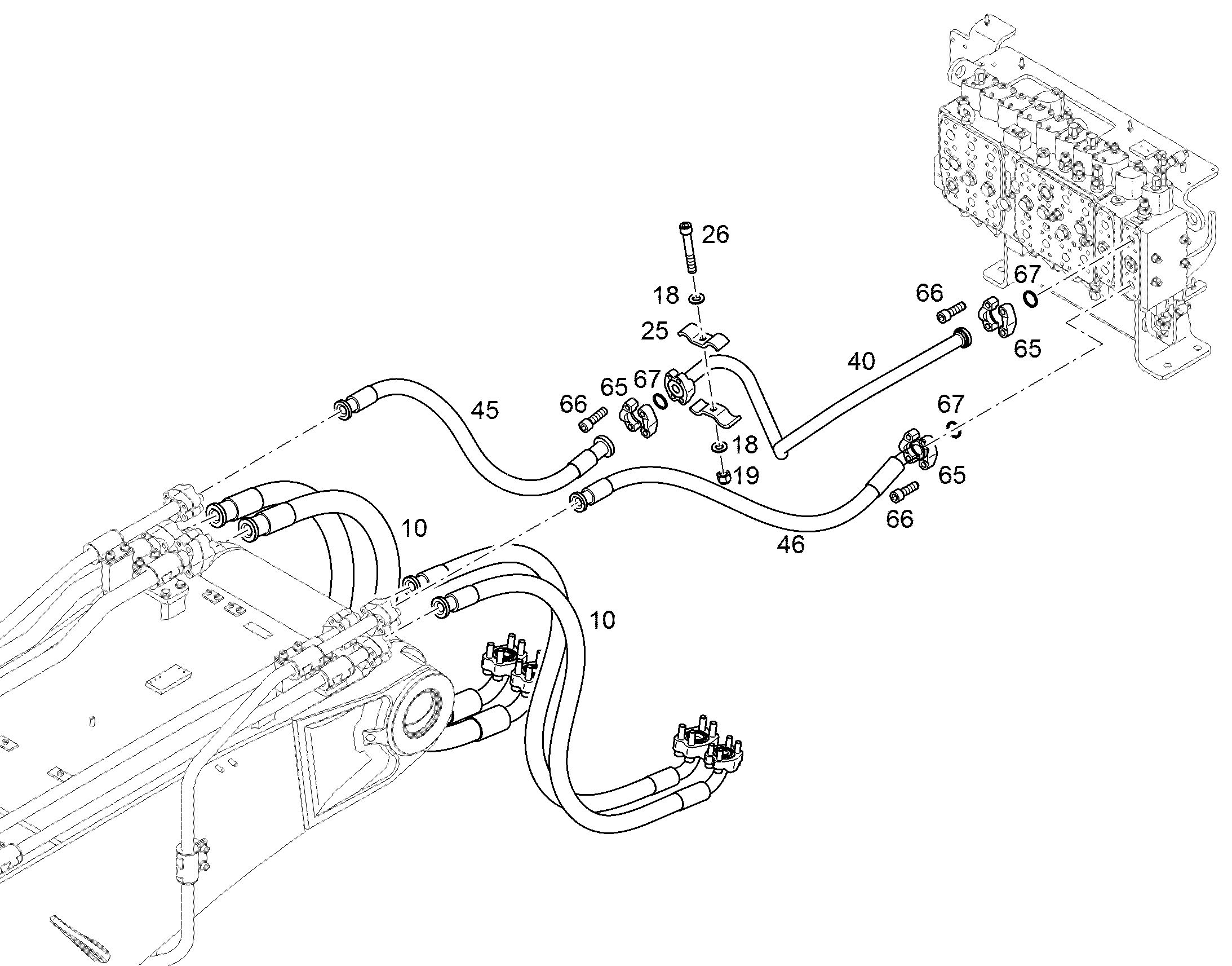 ШЛАНГОВОЕ СОЕДИНЕНИЕ ПЕРИМЕТР 11465558 LIEBHERR