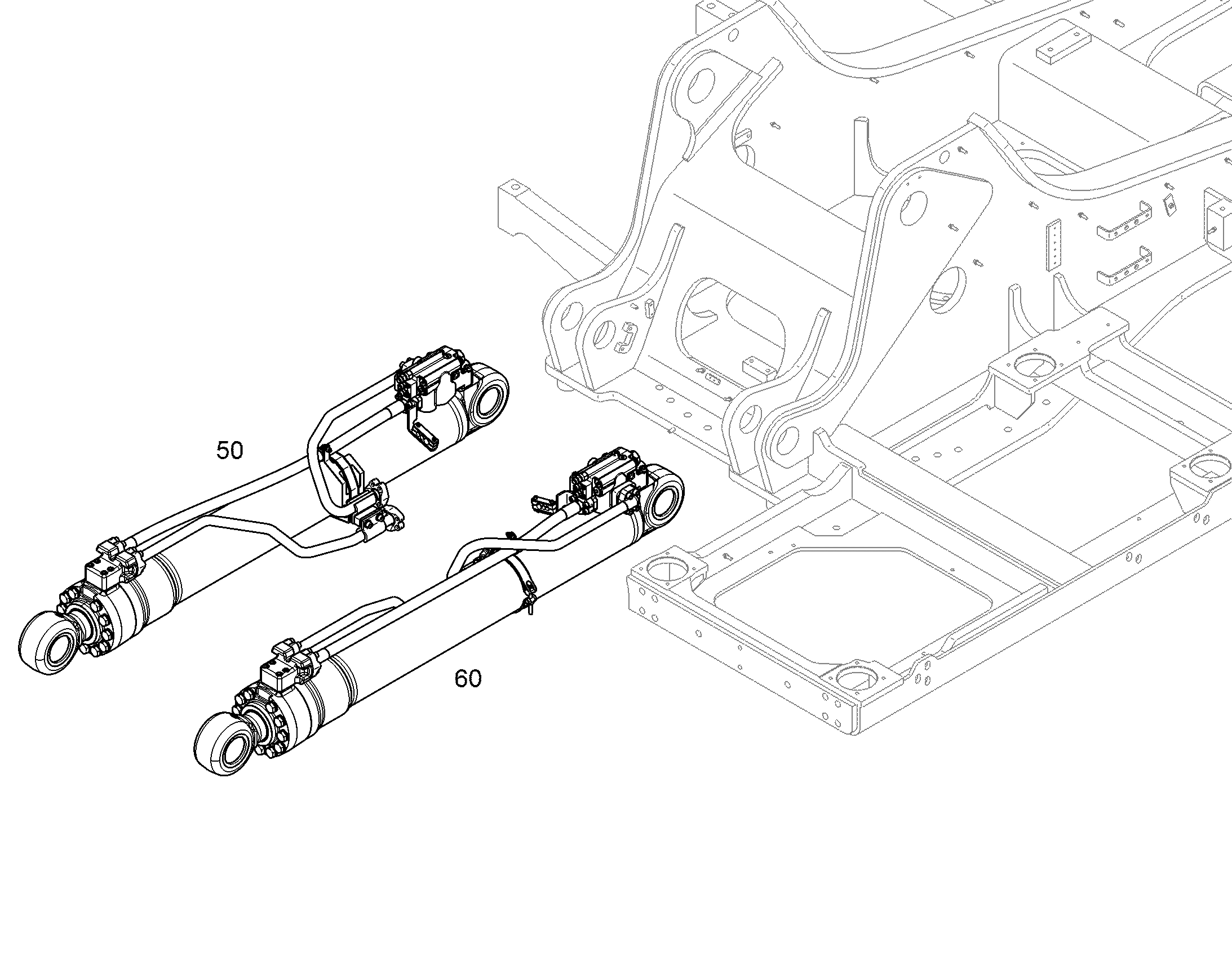ПОДЪЕМНЫЙ ЦИЛИНДР СПРАВА 11730671 LIEBHERR