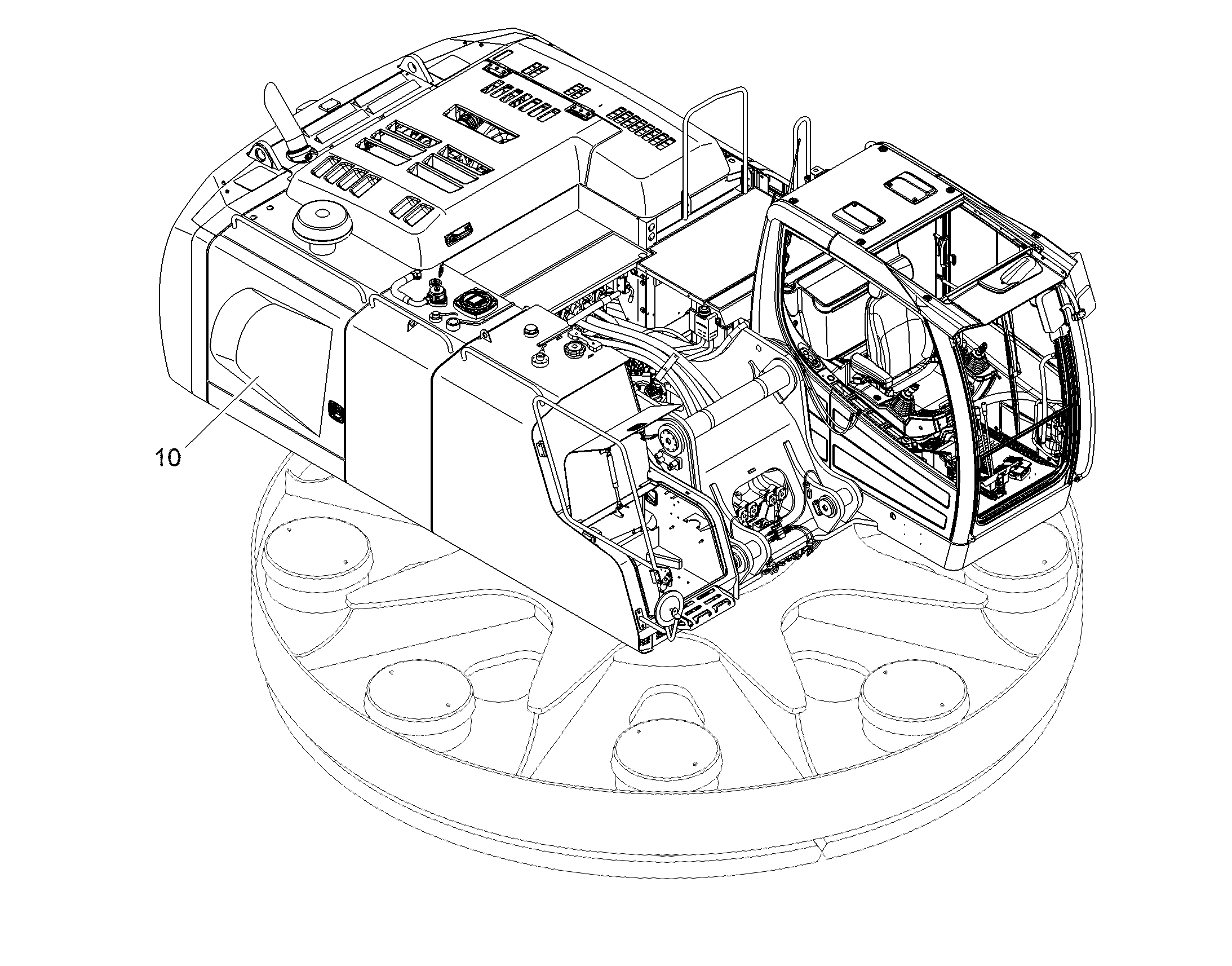 ПОВОРОТНАЯ ПЛАТФОРМА 11460339 LIEBHERR