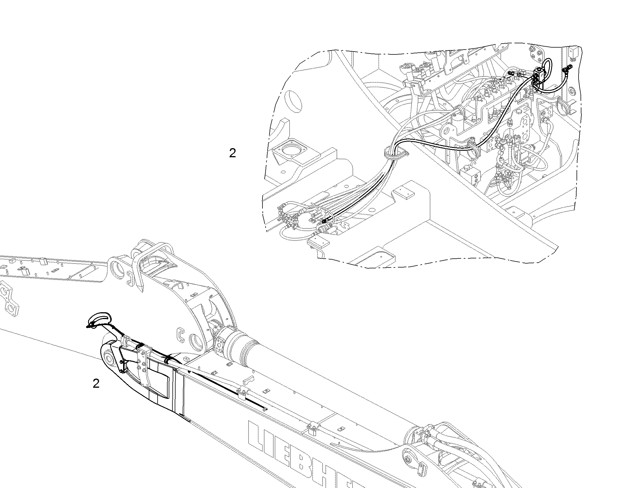 ОТКЛЮЧЕНИЕ ЦИЛИНДРА РУКОЯТИ 11460366 LIEBHERR