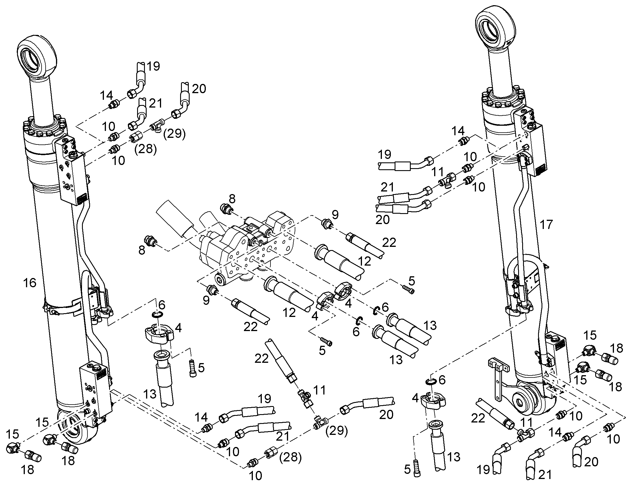 ПОДЪЕМНЫЙ ЦИЛИНДР СЛЕВА 10851546 LIEBHERR