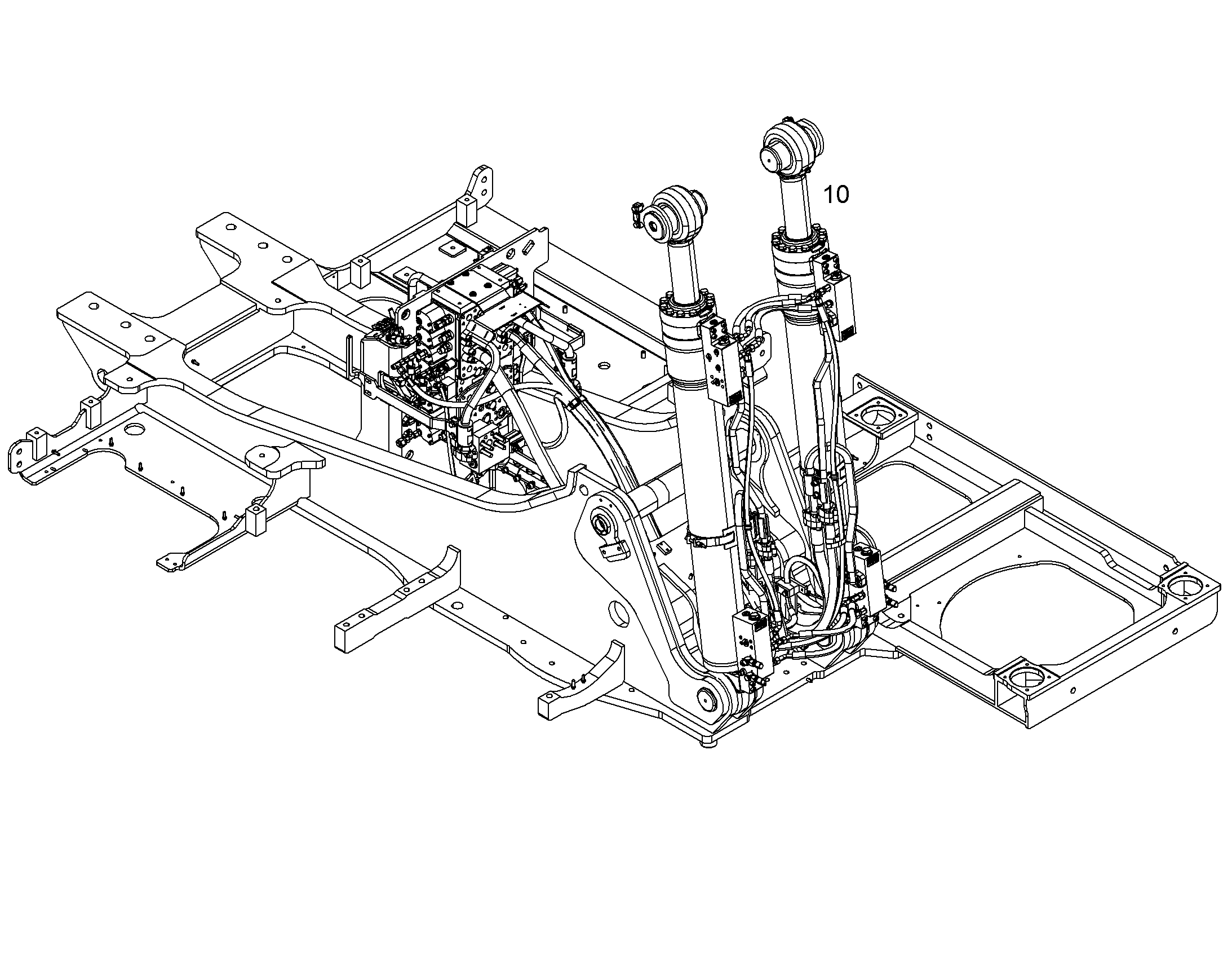 ЦИЛ-Р ПОДЪЕМА С АВАР.АРМАТУРОЙ 10851545 LIEBHERR