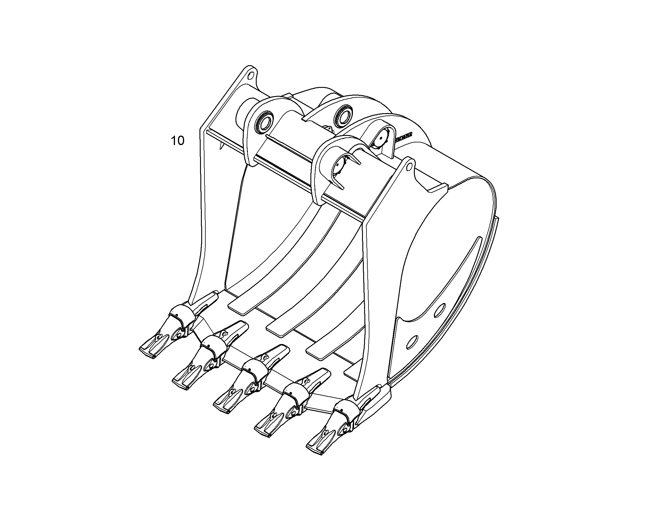 ЛОПАТА ОБРАТНАЯ HD 10860113 LIEBHERR