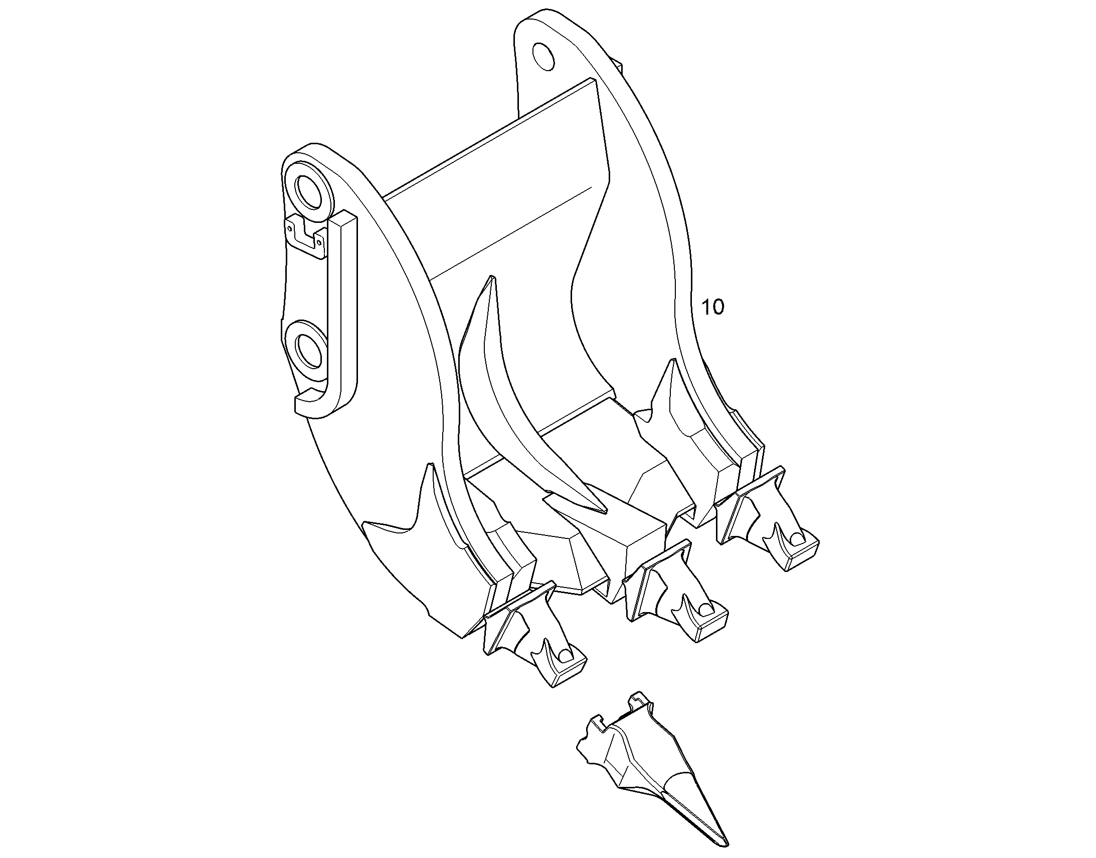 КОВШ СЪЕМНЫЙ 900mm 0,18m³ 11429430 LIEBHERR