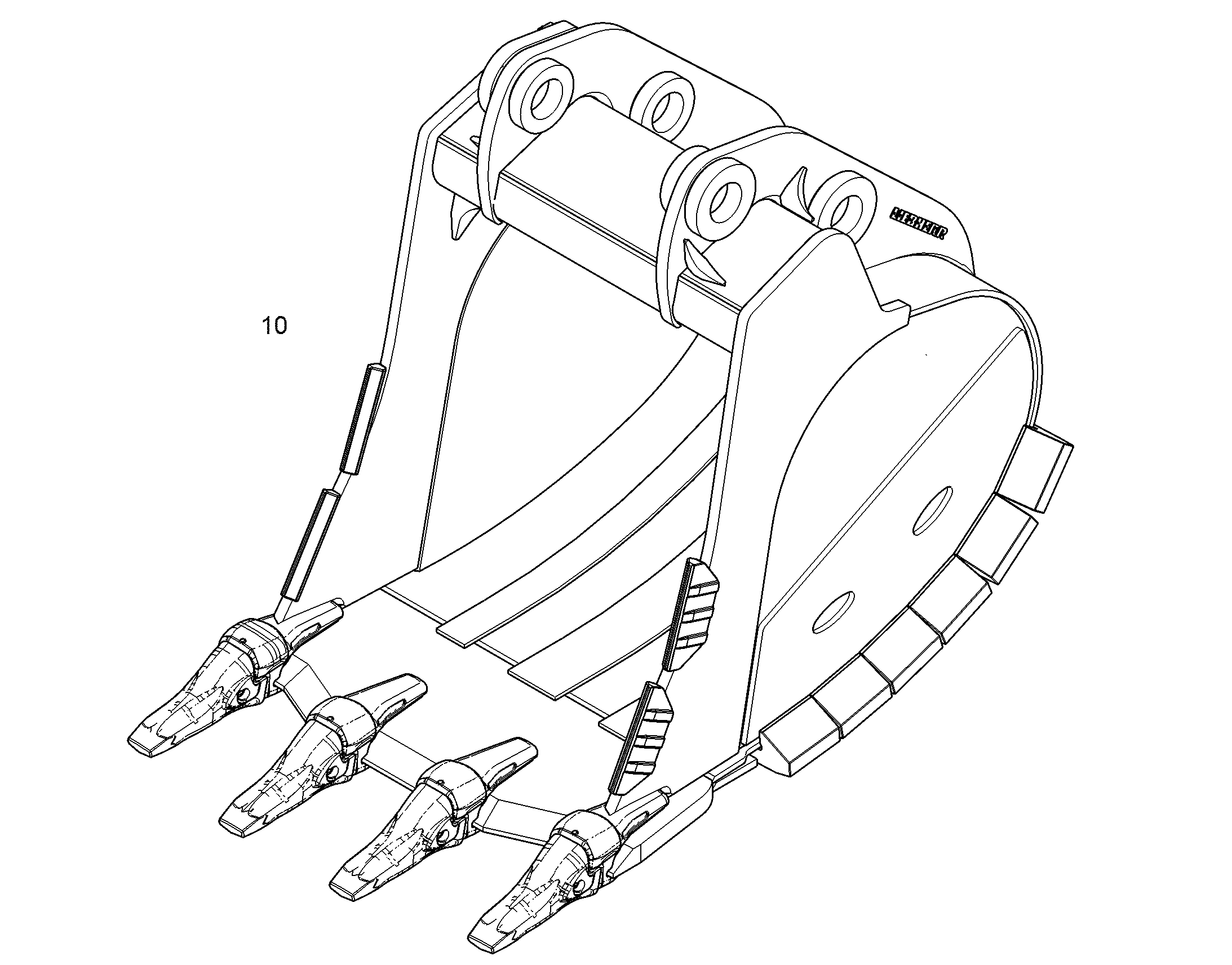 ЛОПАТА ОБРАТНАЯ HDV 1200mm 1,25m³ 12827752 LIEBHERR