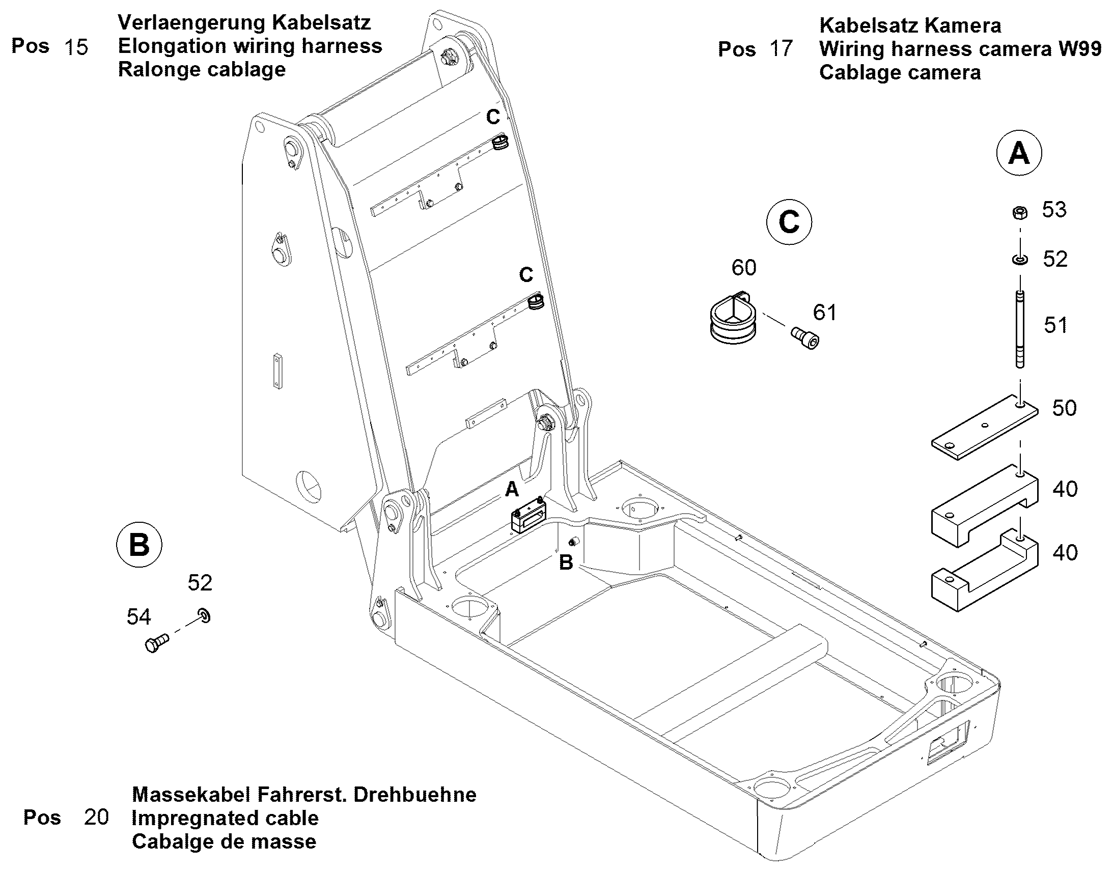 УДЛИНЕНИЕ, КОМПЛЕКТ КАБЕЛЕЙ 12409953 LIEBHERR