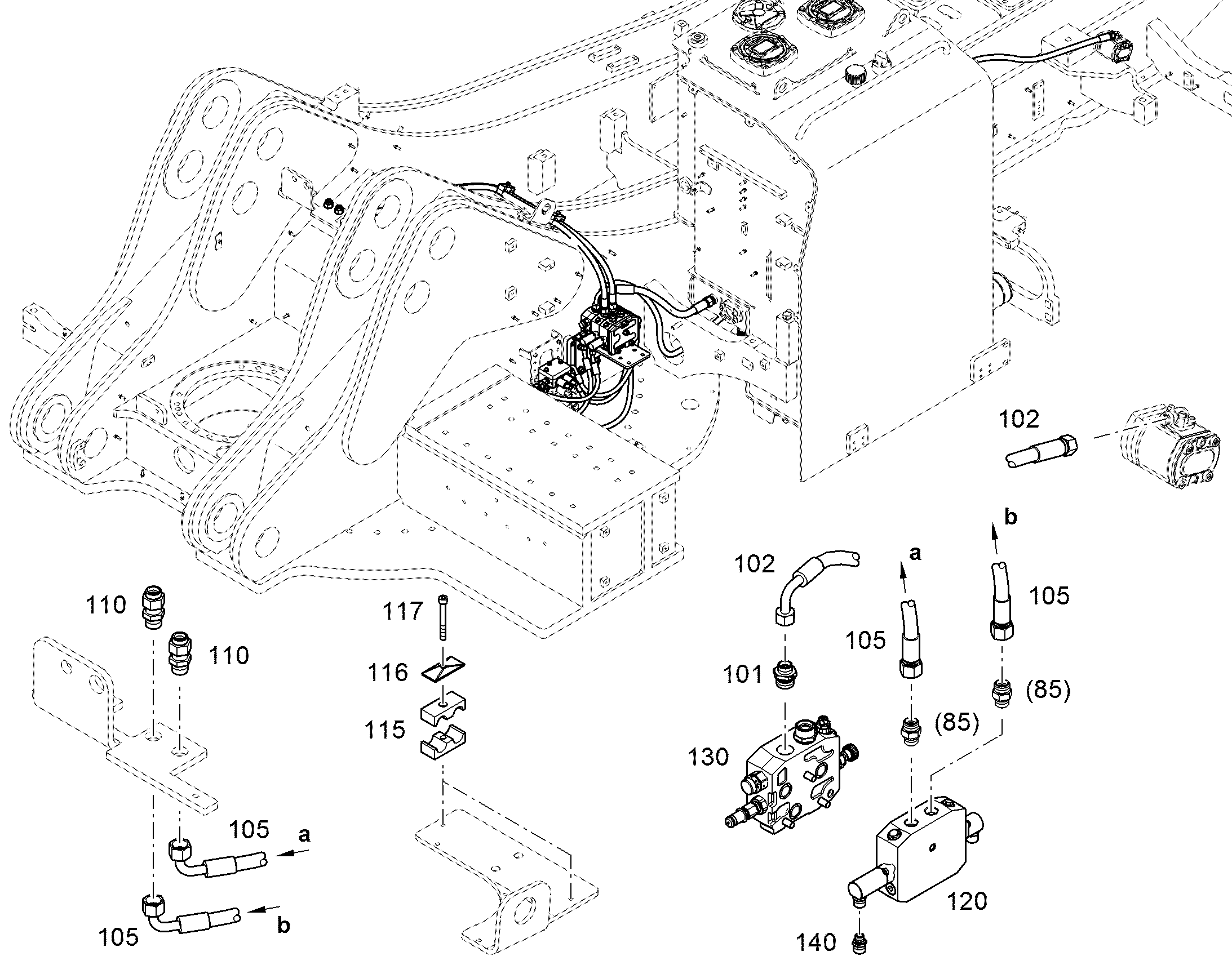 ГИДРАВЛИЧЕСКАЯ СИСТЕМА 12569152 LIEBHERR